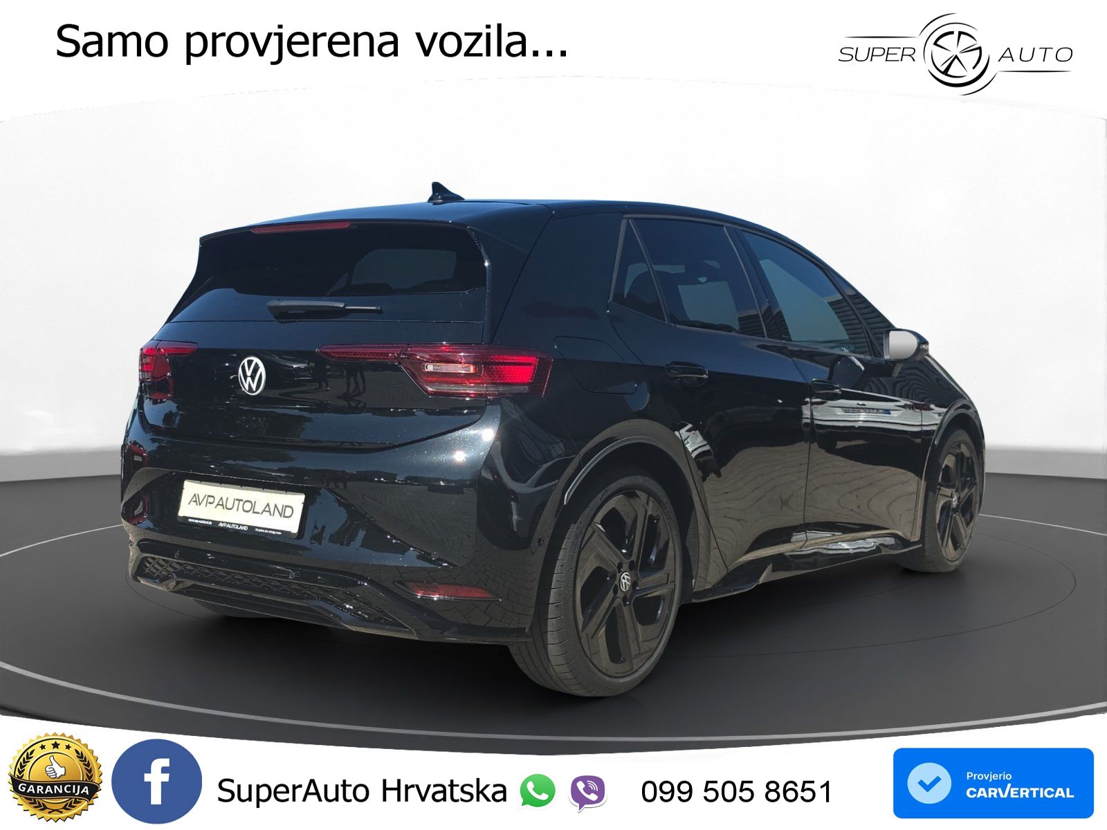 Volkswagen ID.3 GTX Performance 84 kWh (326 KS) LED+GR SJED+ACC