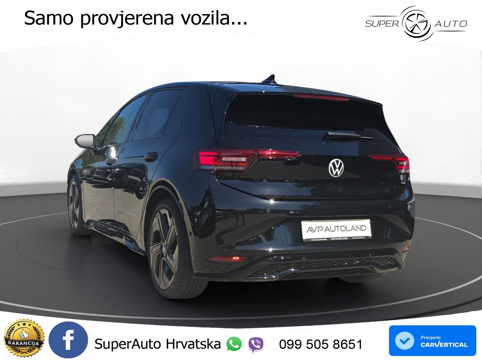 Volkswagen ID.3 GTX Performance 84 kWh (326 KS) LED+GR SJED+ACC