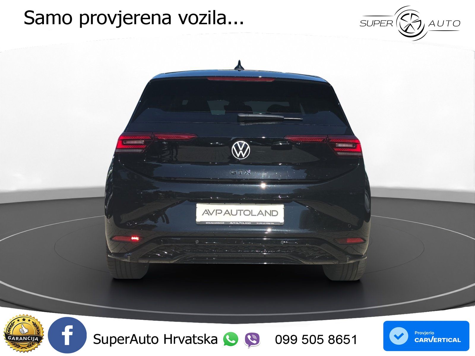 Volkswagen ID.3 GTX Performance 84 kWh (326 KS) LED+GR SJED+ACC