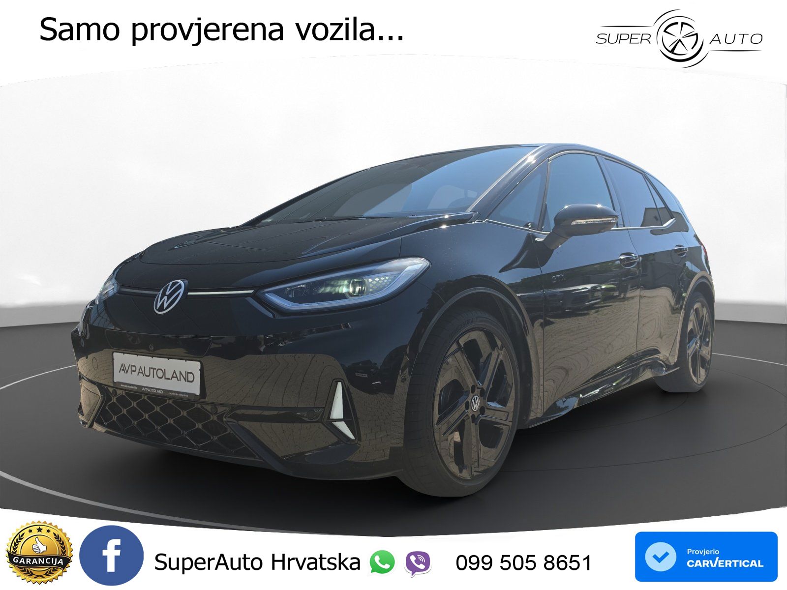 Volkswagen ID.3 GTX Performance 84 kWh (326 KS) LED+GR SJED+ACC