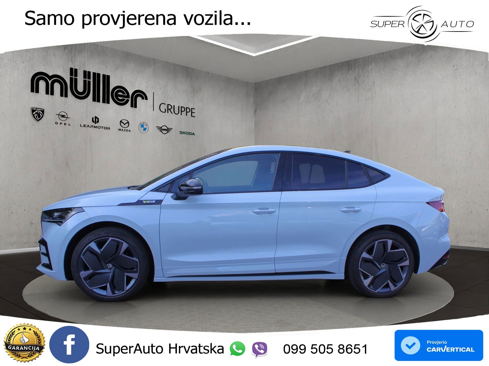 Škoda Enyaq Coupe iV RS 82 kWh (299 KS) AWD Lounge LED+GR SJED+ACC