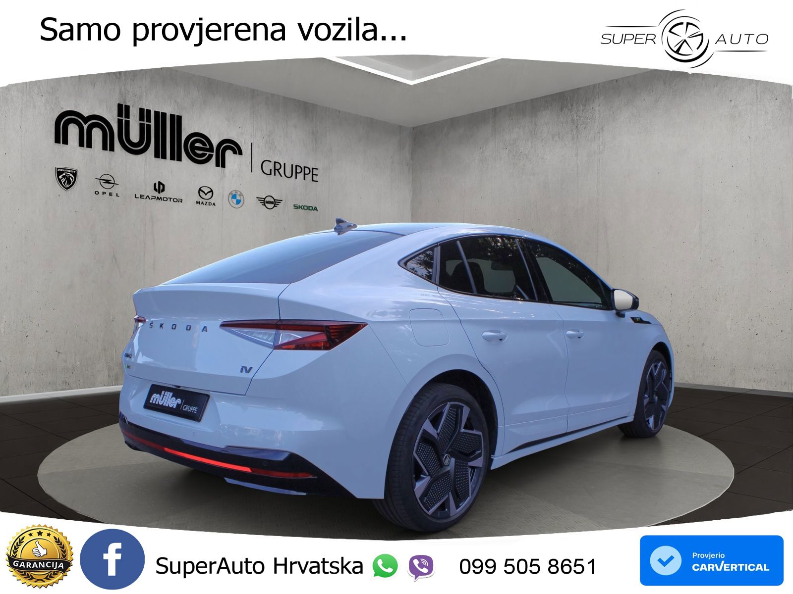 Škoda Enyaq Coupe iV RS 82 kWh (299 KS) AWD Lounge LED+GR SJED+ACC