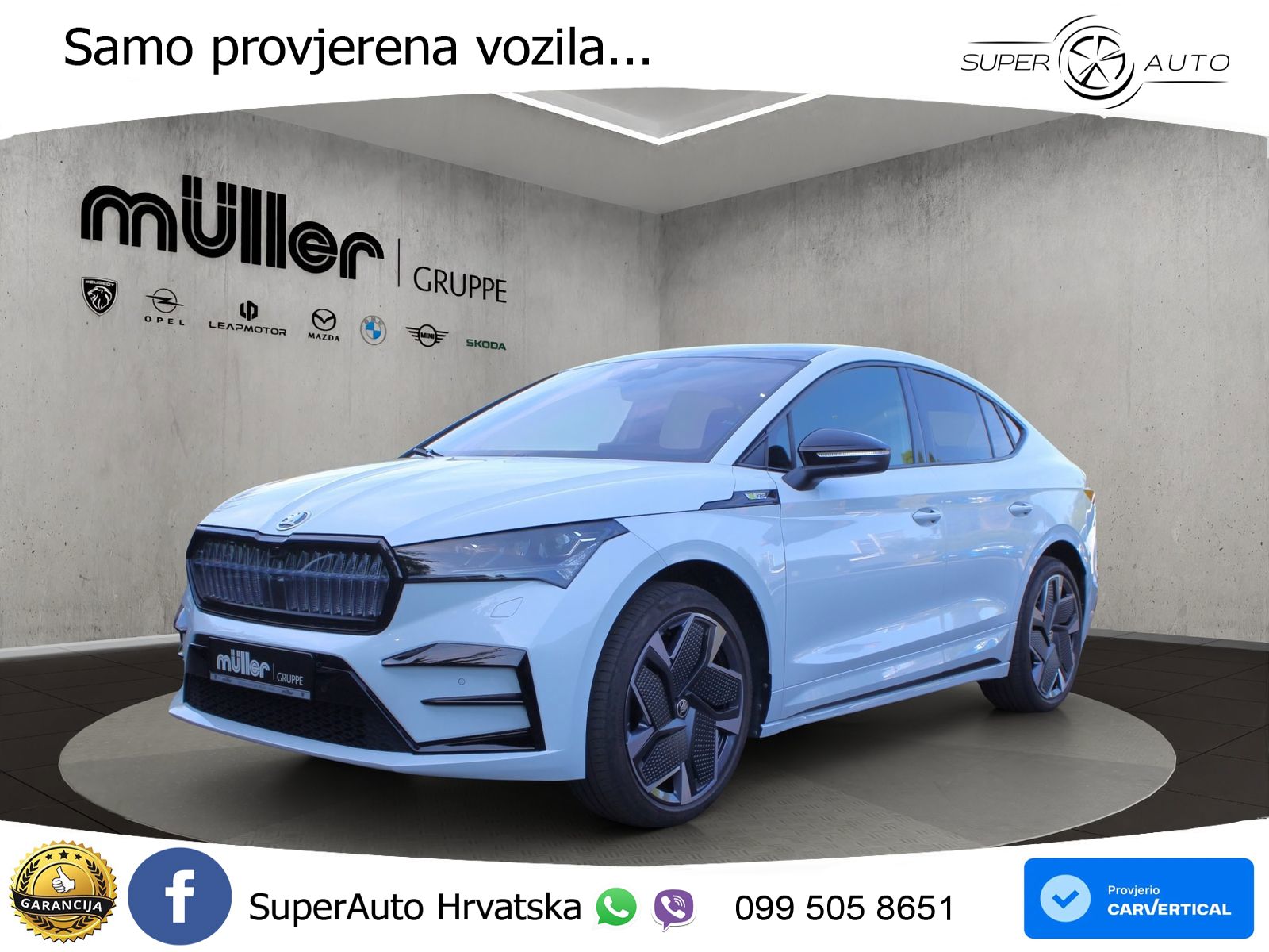 Škoda Enyaq Coupe iV RS 82 kWh (299 KS) AWD Lounge LED+GR SJED+ACC