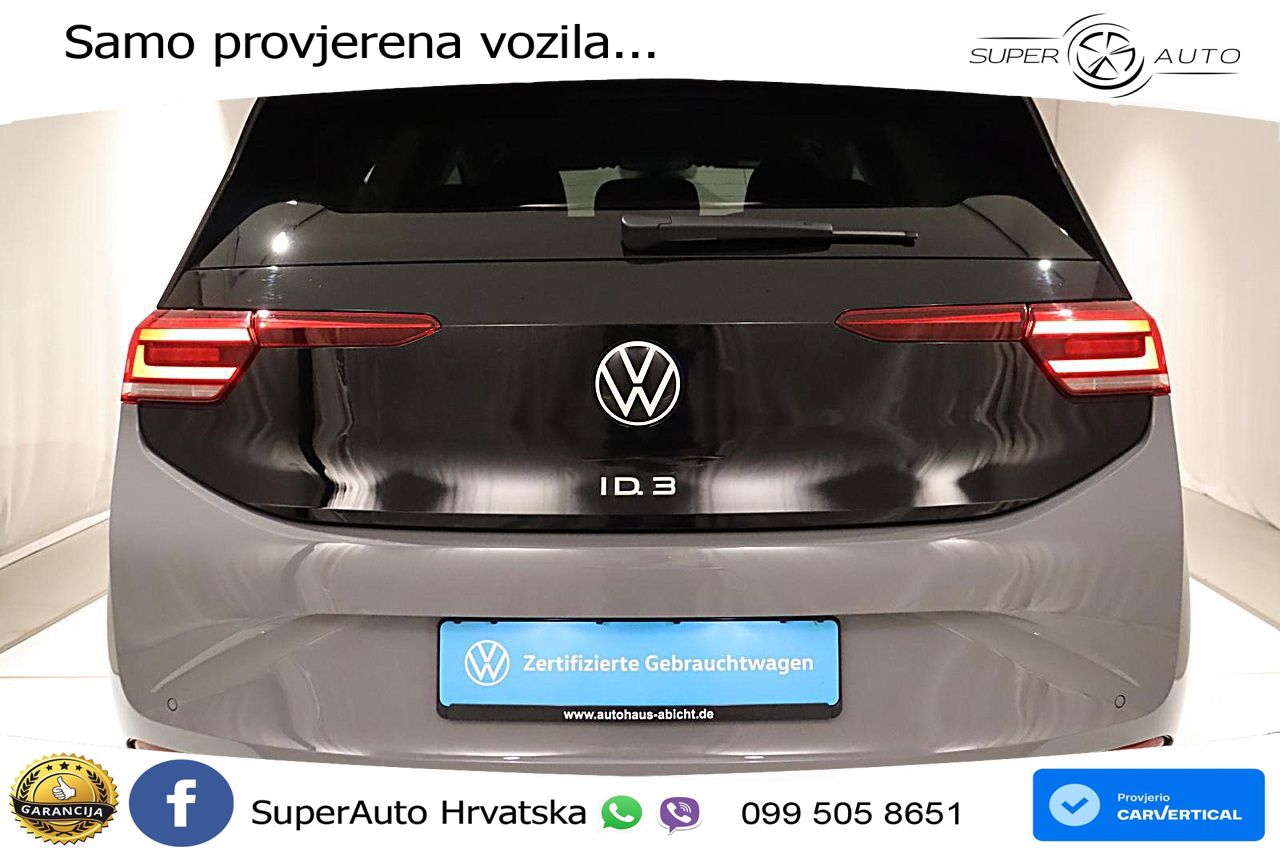Volkswagen ID.3 Pro 62 kWh (204 KS) LED+GR SJED+ACC