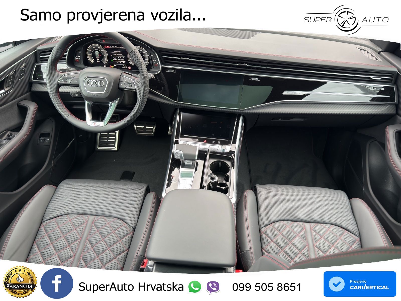Audi Q8 55 TFSIe V6 (394 KS) quattro Tiptronic 2x S line LED+GR SJED+ACC