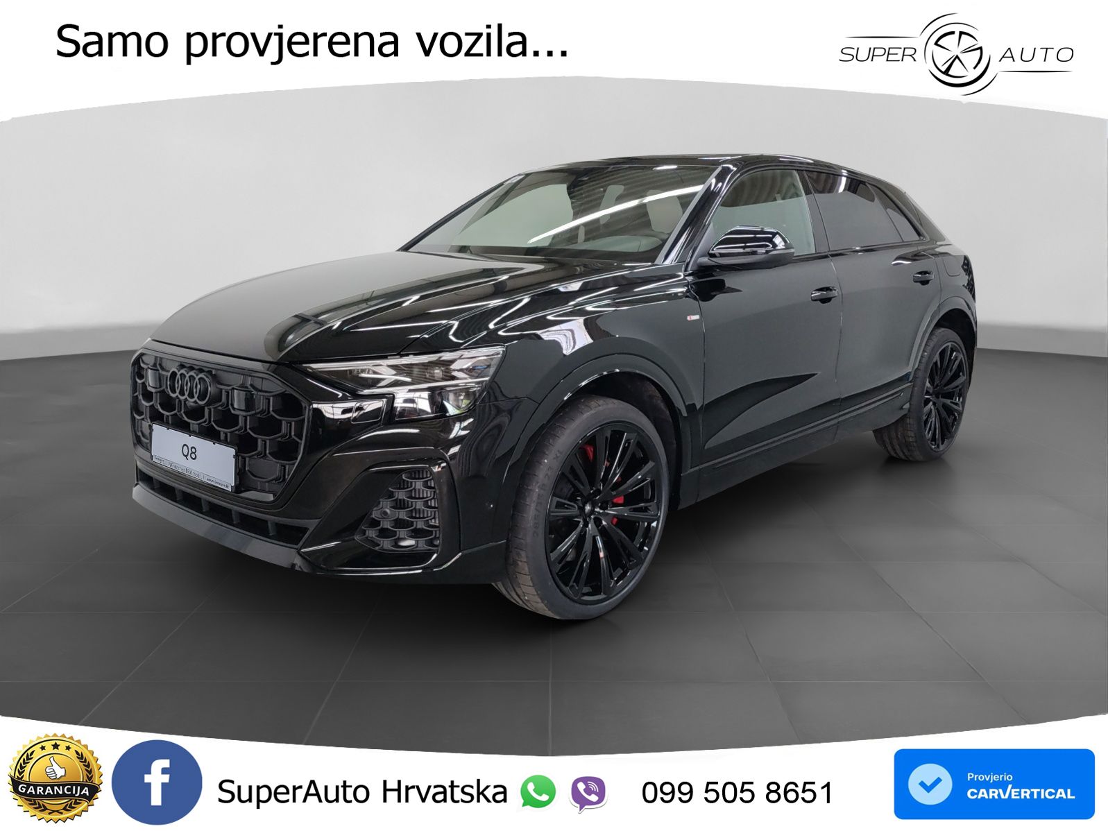 Audi Q8 55 TFSIe V6 (394 KS) quattro Tiptronic 2x S line LED+GR SJED+ACC