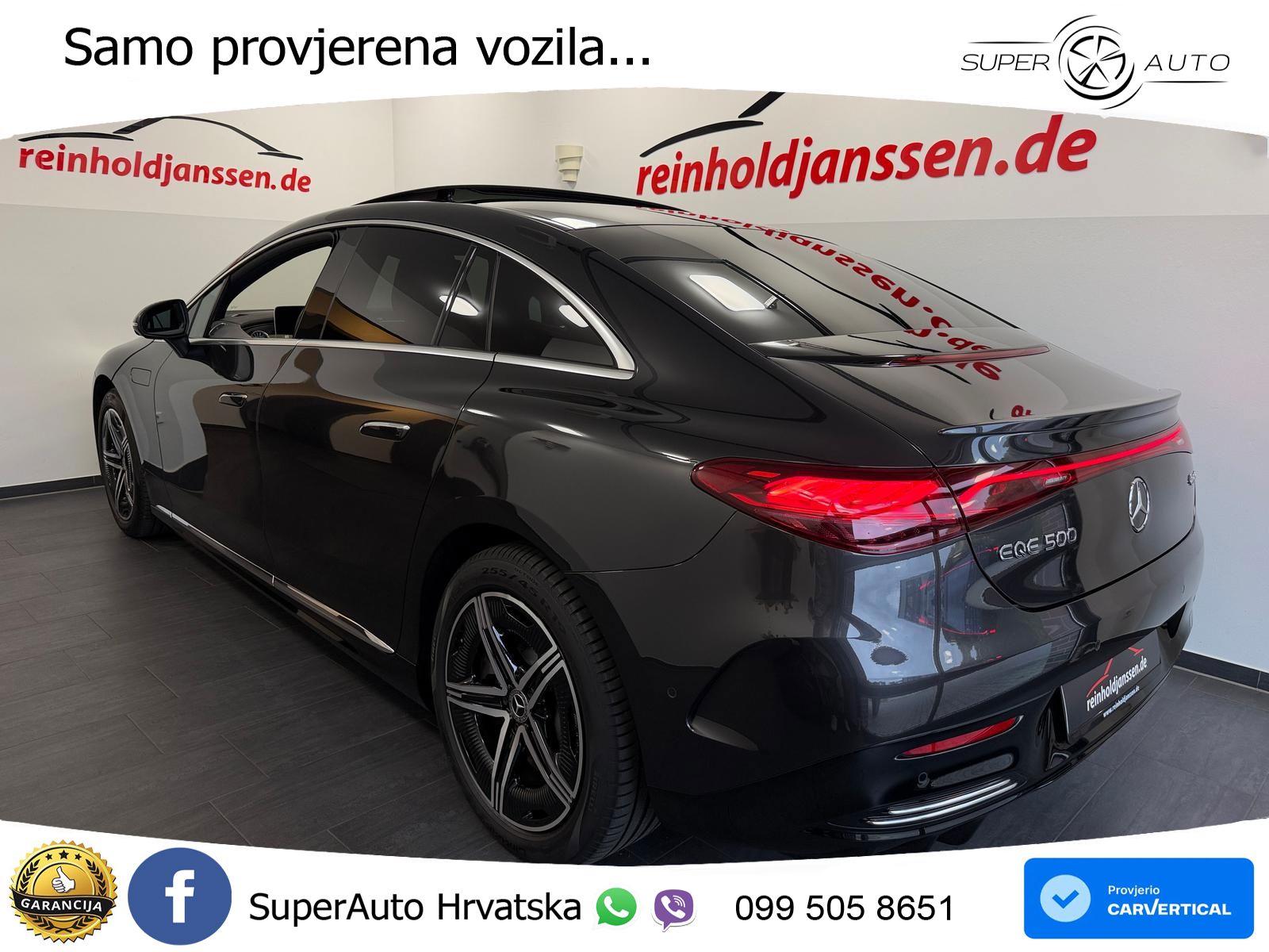 Mercedes EQE 500 100 kWh (408 KS) 4MATIC AMG ACC+GR SJED+360+PANO