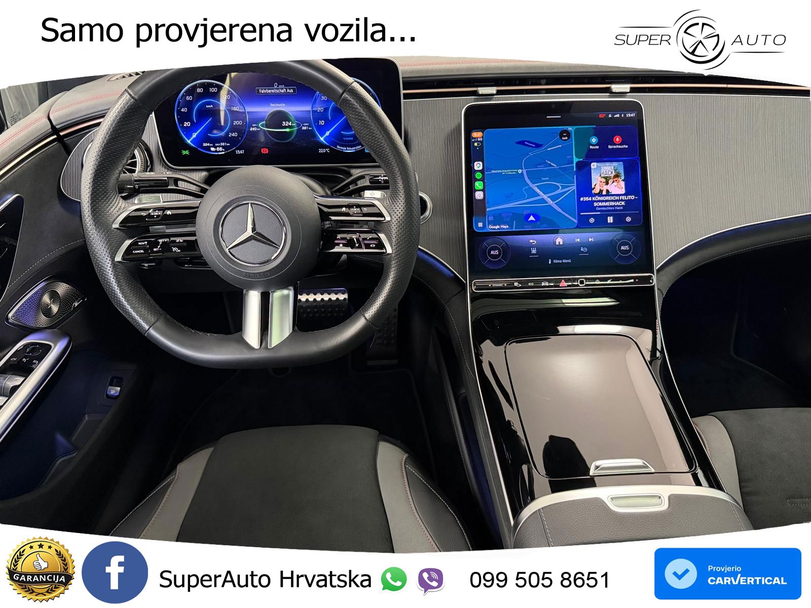 Mercedes EQE 500 100 kWh (408 KS) 4MATIC AMG ACC+GR SJED+360+PANO