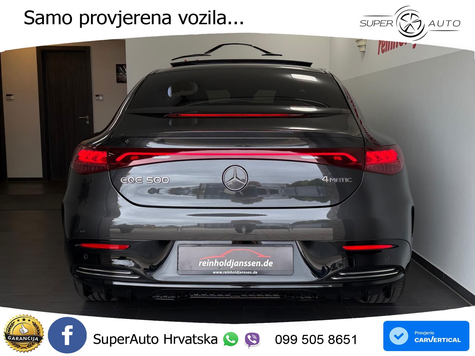 Mercedes EQE 500 100 kWh (408 KS) 4MATIC AMG ACC+GR SJED+360+PANO