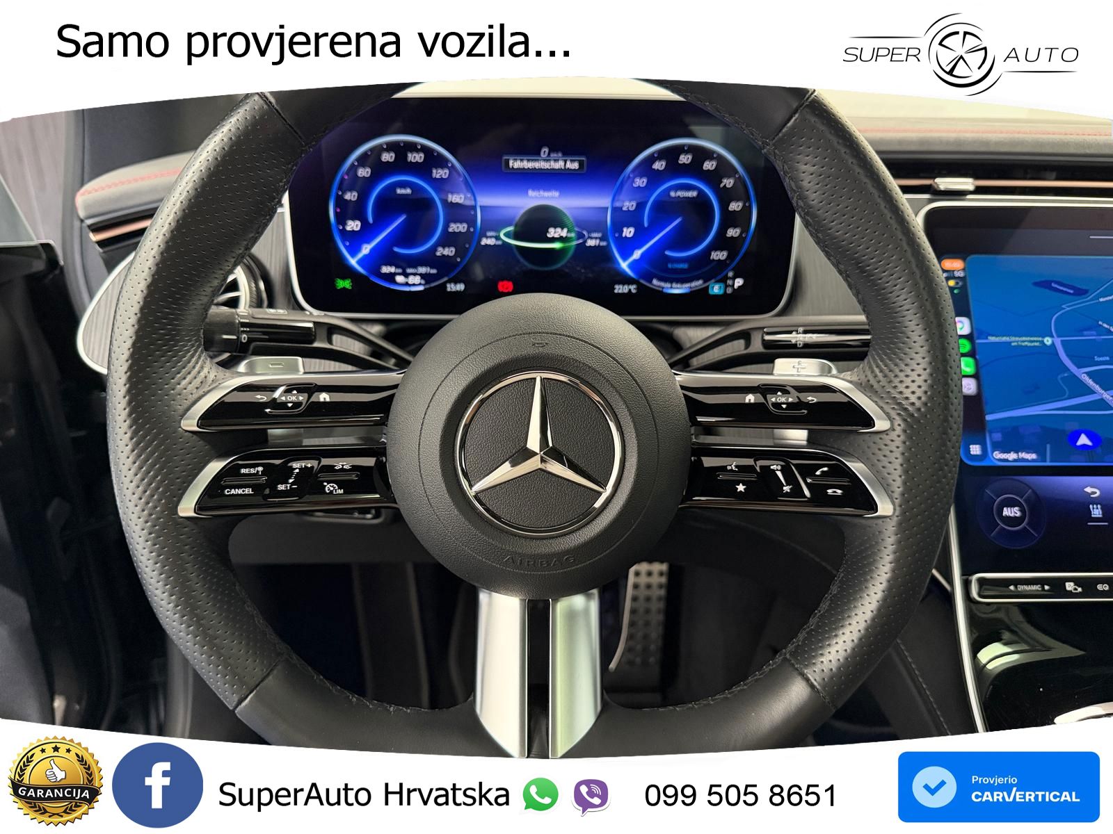 Mercedes EQE 500 100 kWh (408 KS) 4MATIC AMG ACC+GR SJED+360+PANO