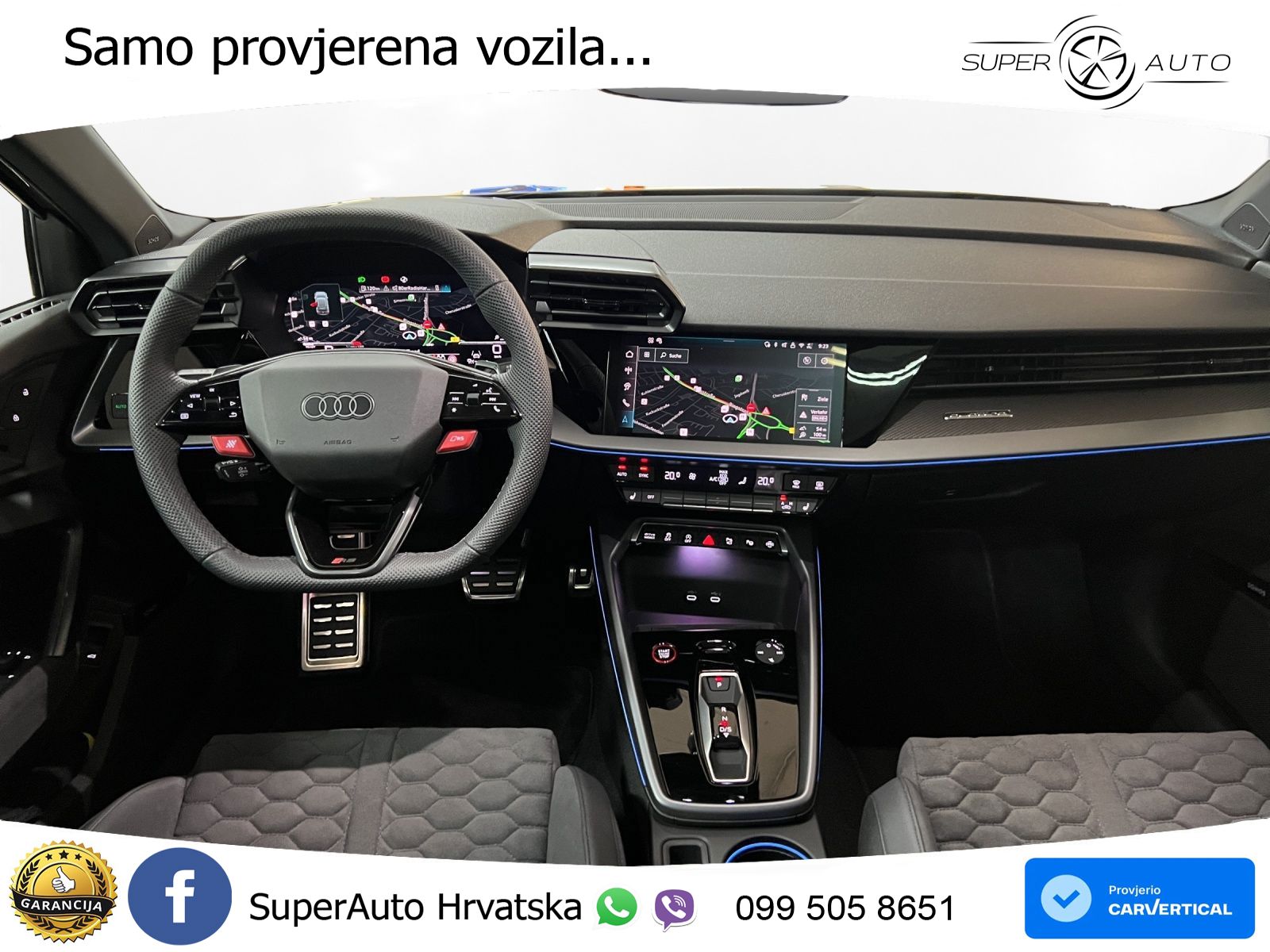 Audi RS3 Sedan 2.5 TFSI (400 KS) quattro S tronic LED+GR SJED+ACC