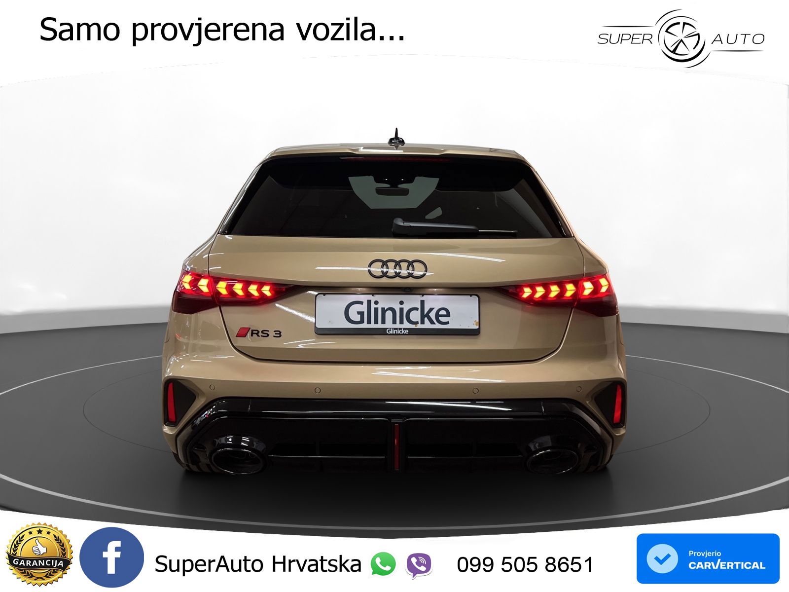 Audi RS3 Sedan 2.5 TFSI (400 KS) quattro S tronic LED+GR SJED+ACC