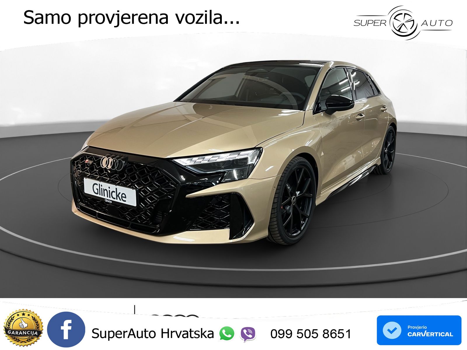 Audi RS3 Sedan 2.5 TFSI (400 KS) quattro S tronic LED+GR SJED+ACC