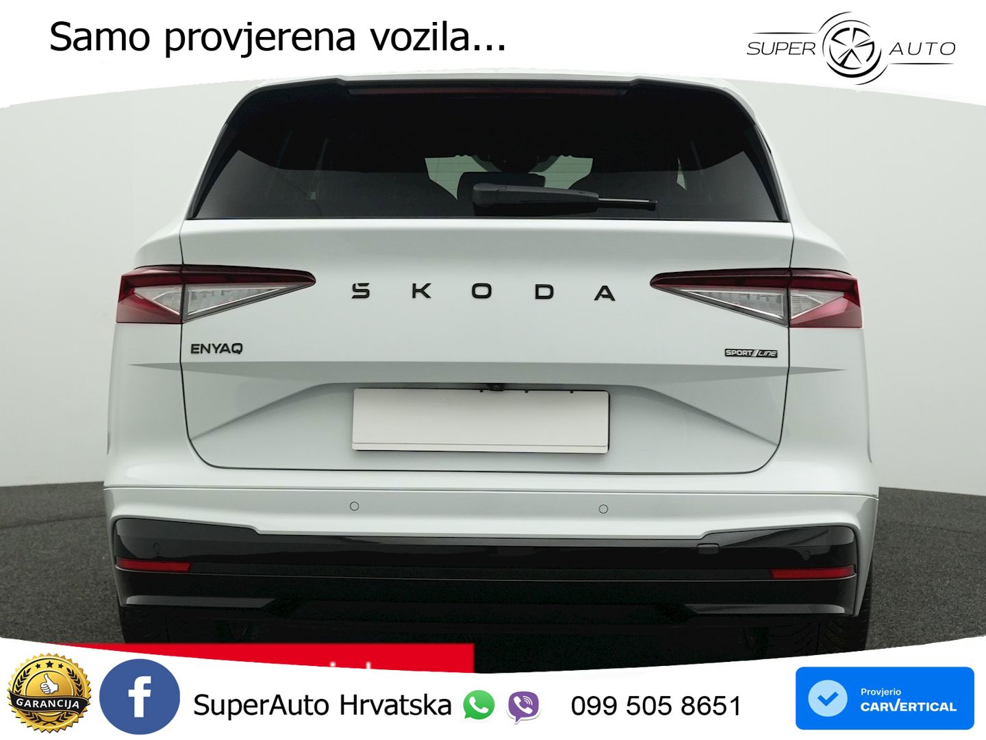 Škoda Enyaq 85 82 kWh (286 KS) SportLine LED+GR SJED+ACC
