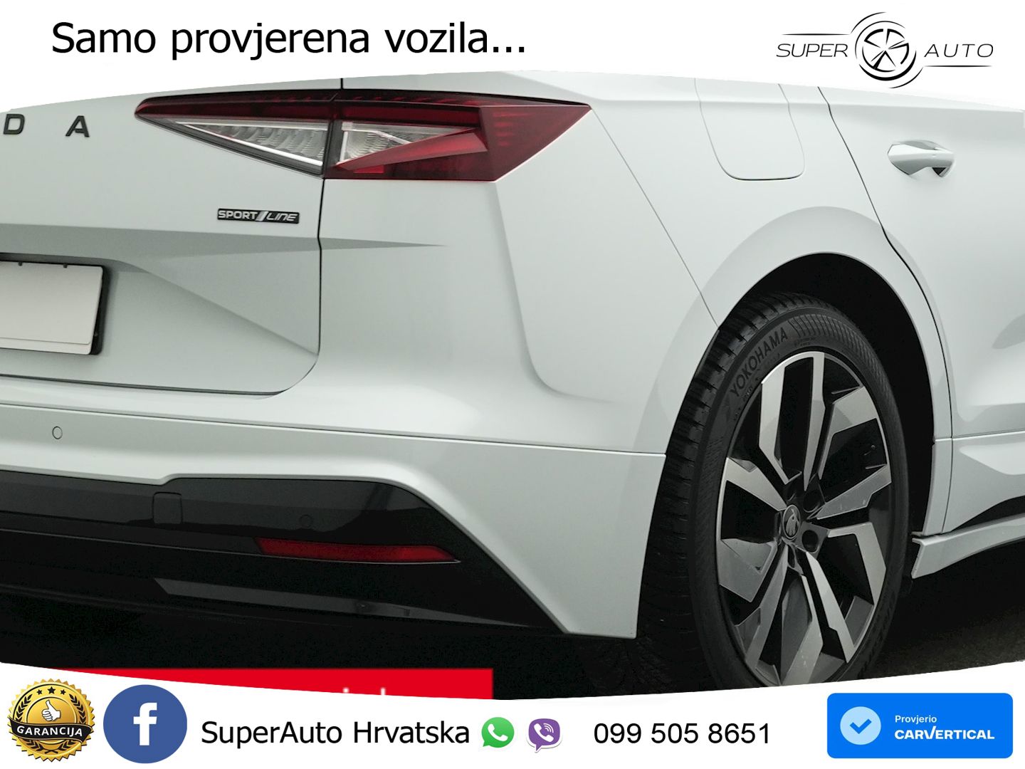 Škoda Enyaq 85 82 kWh (286 KS) SportLine LED+GR SJED+ACC