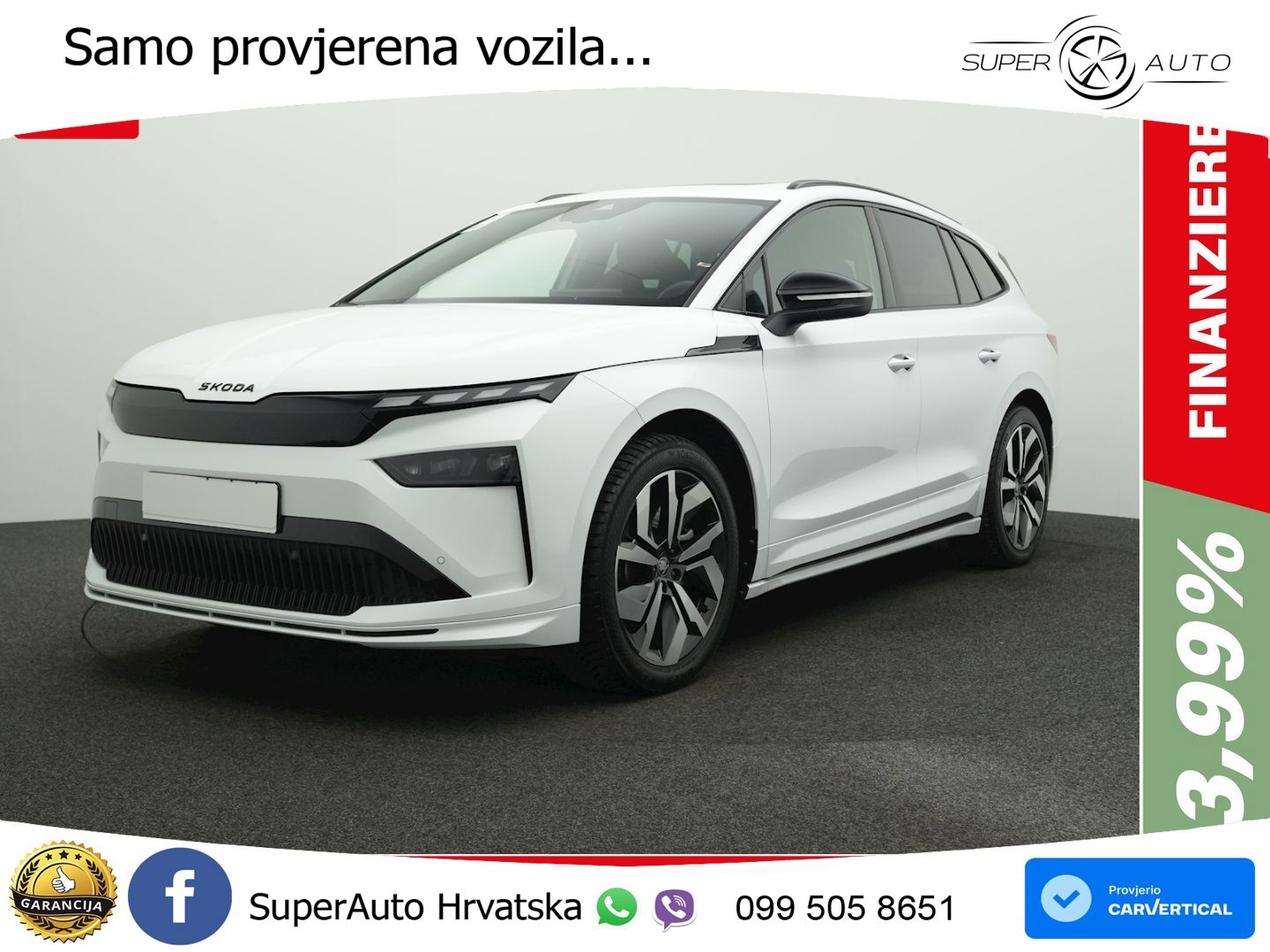 Škoda Enyaq 85 82 kWh (286 KS) SportLine LED+GR SJED+ACC