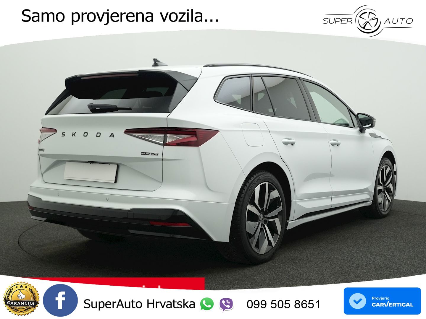 Škoda Enyaq 85 82 kWh (286 KS) SportLine LED+GR SJED+ACC