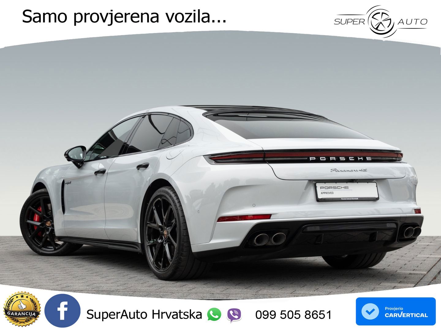 Porsche Panamera 4S 2.9 V6 (544 KS) E-Hybrid PDK ACC+HEAD+4xGR SJED+360+PANO