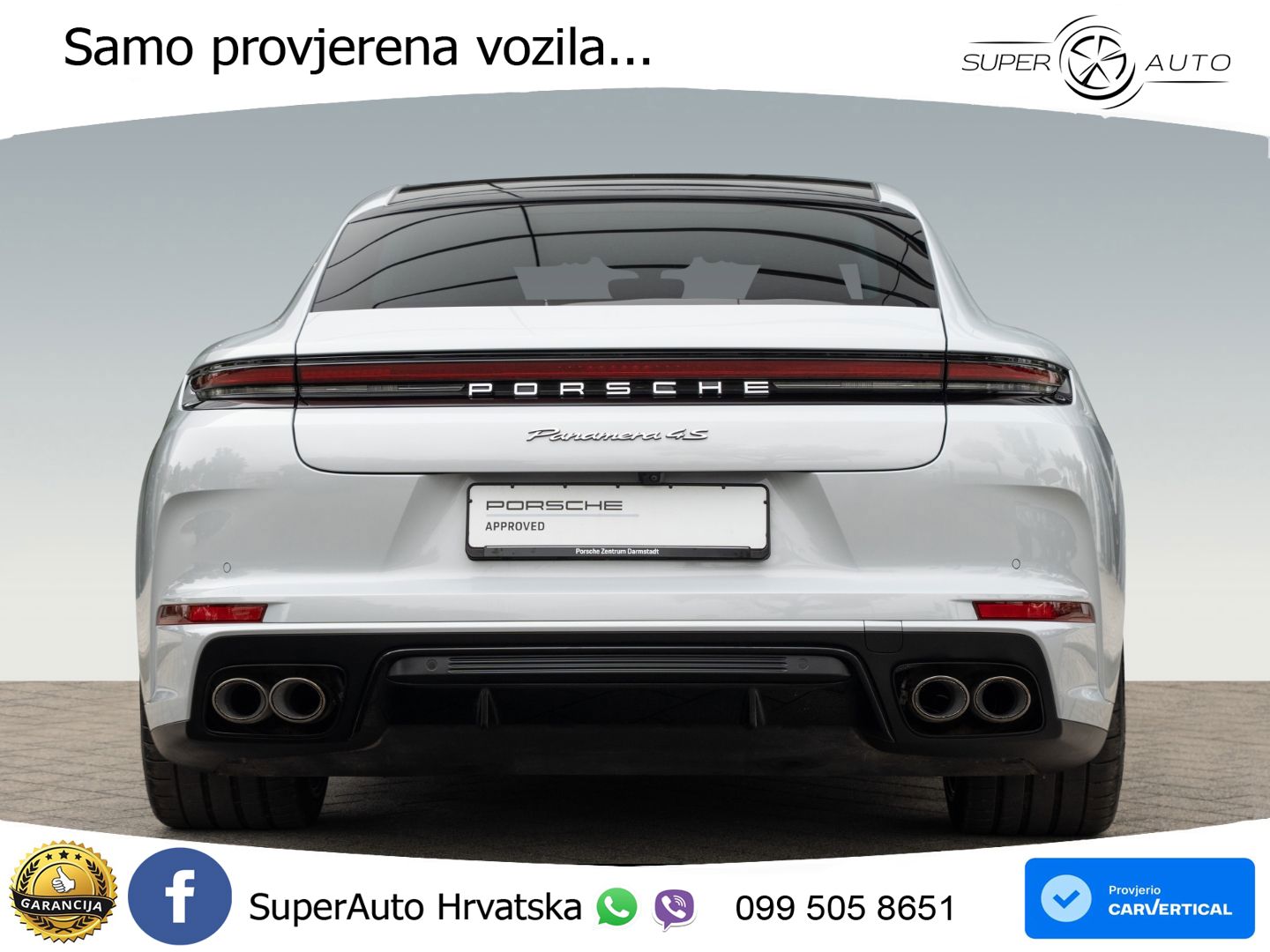 Porsche Panamera 4S 2.9 V6 (544 KS) E-Hybrid PDK ACC+HEAD+4xGR SJED+360+PANO