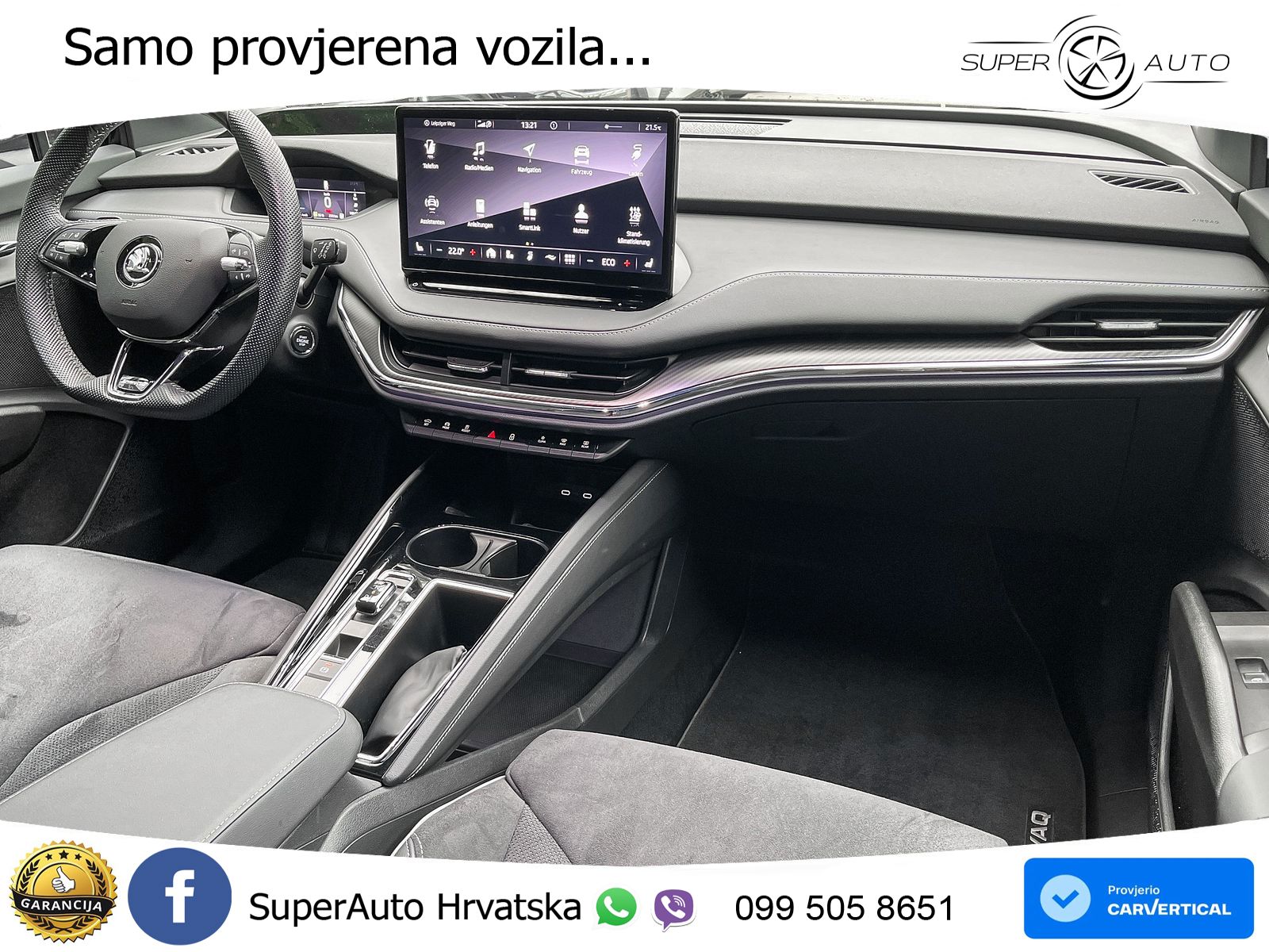 Škoda Enyaq iV 80 82 kWh (204 KS) SportLine LED+GR SJED+ACC