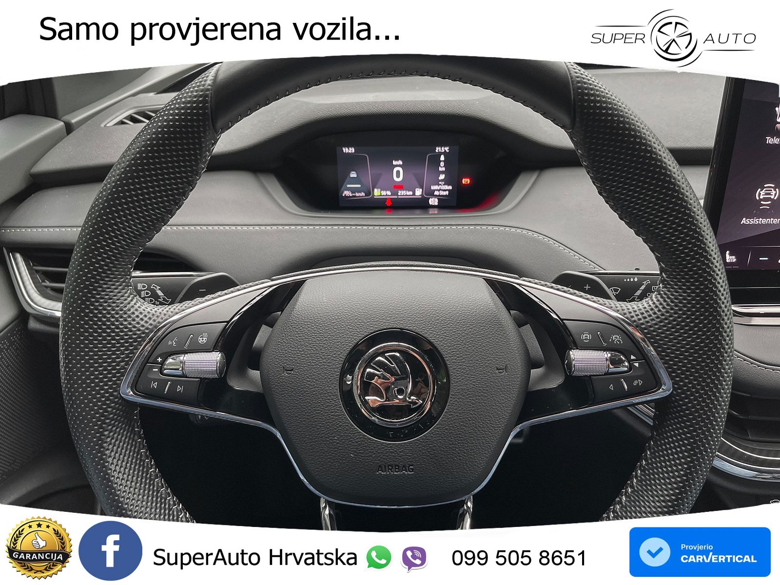 Škoda Enyaq iV 80 82 kWh (204 KS) SportLine LED+GR SJED+ACC
