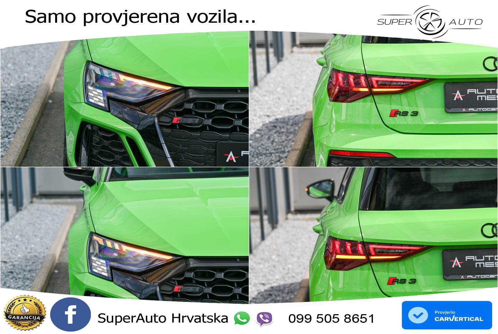 Audi RS3 Sportback 2.5 TFSI (400 KS) quattro S tronic LED+GR SJED+ACC