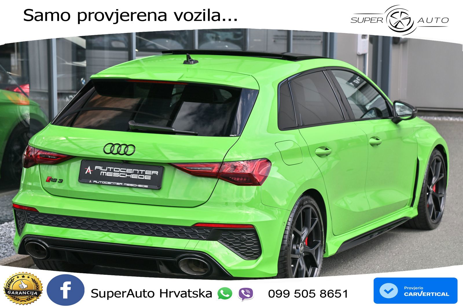 Audi RS3 Sportback 2.5 TFSI (400 KS) quattro S tronic LED+GR SJED+ACC