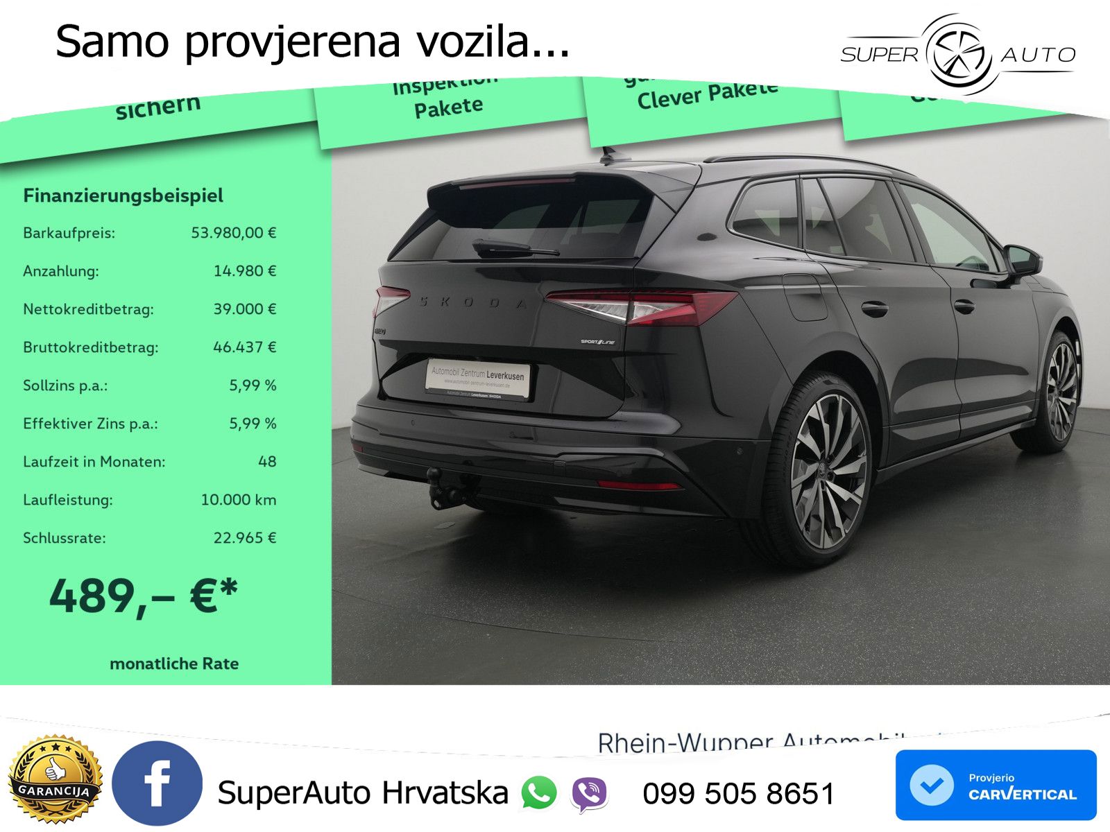 Škoda Enyaq 85 82 kWh (286 KS) SportLine LED+GR SJED+ACC