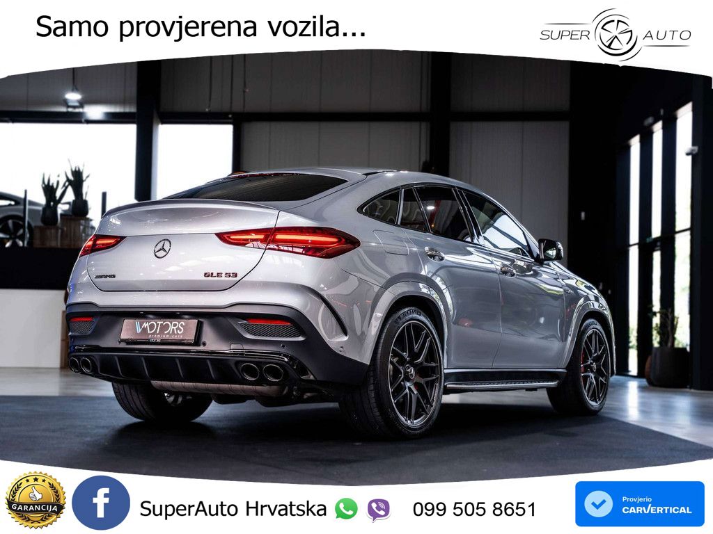 Mercedes AMG GLE Coupe 53 (544 Hp) 4MATIC+ AMG SPEEDSHIFT TCT 9G LED+GR SJED+ACC