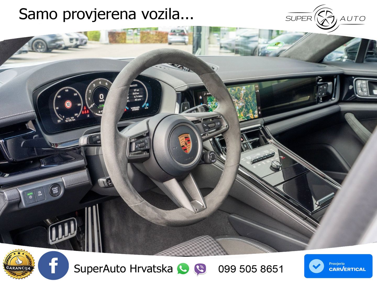 Porsche Panamera 4S 2.9 V6 (544 KS) E-Hybrid PDK ZRAČNI+ACC+GR SJED+KAM+PANO