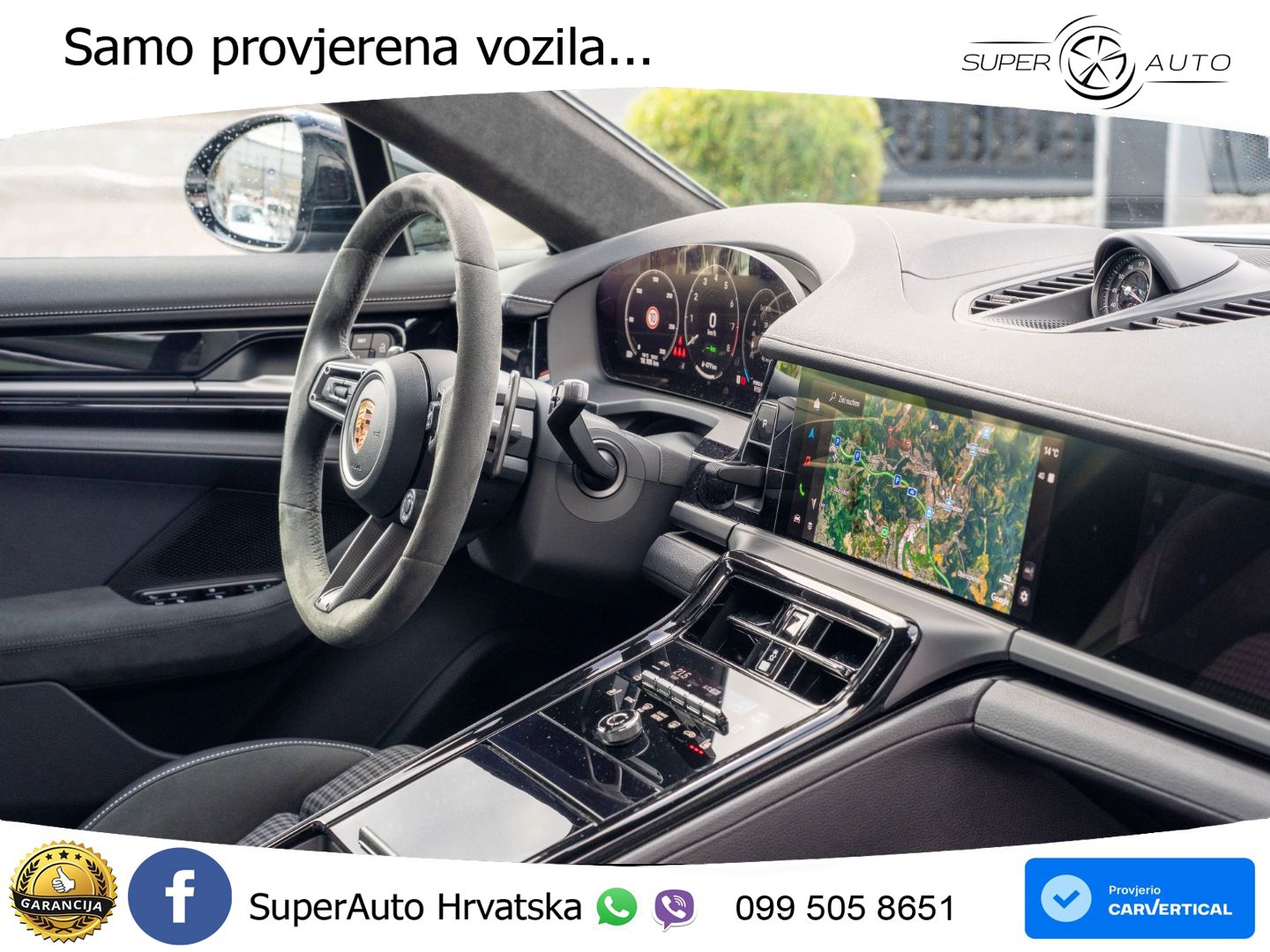 Porsche Panamera 4S 2.9 V6 (544 KS) E-Hybrid PDK ZRAČNI+ACC+GR SJED+KAM+PANO
