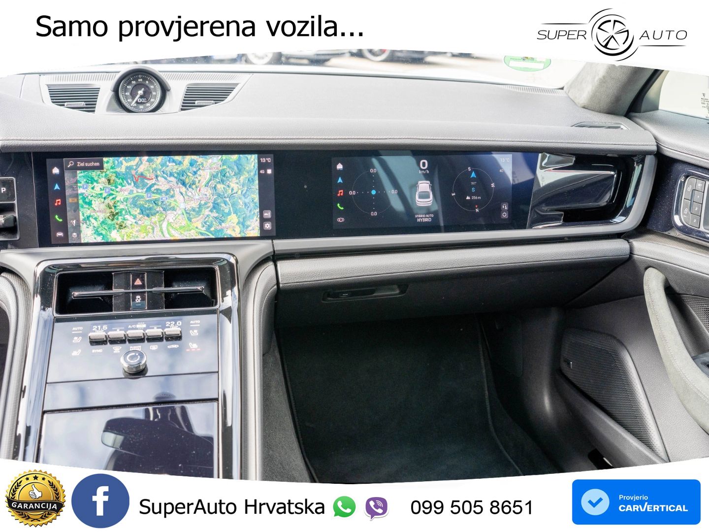 Porsche Panamera 4S 2.9 V6 (544 KS) E-Hybrid PDK ZRAČNI+ACC+GR SJED+KAM+PANO