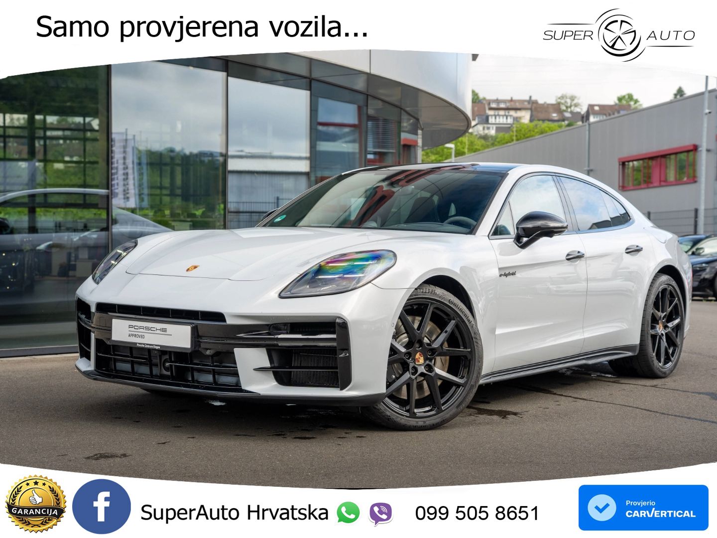 Porsche Panamera 4S 2.9 V6 (544 KS) E-Hybrid PDK ZRAČNI+ACC+GR SJED+KAM+PANO