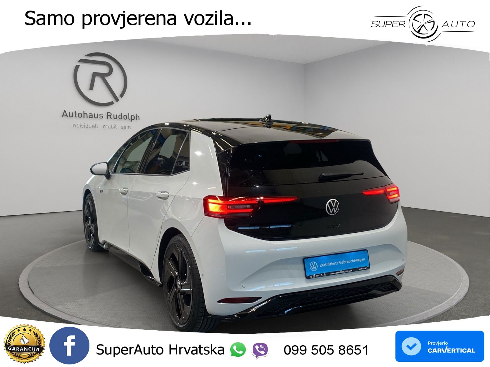 Volkswagen ID.3 GTX Performance 84 kWh (326 KS) LED+GR SJED+ACC