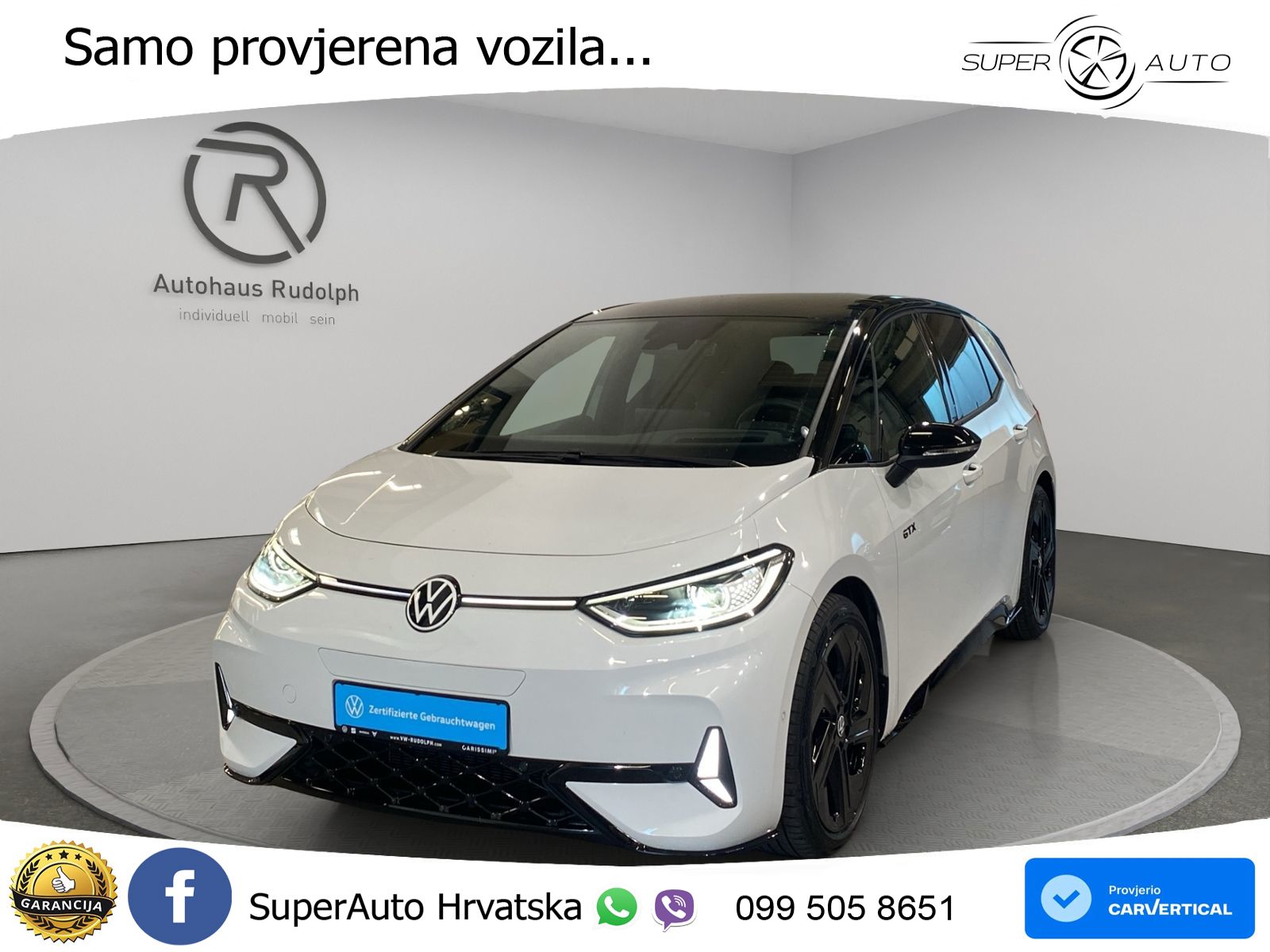 Volkswagen ID.3 GTX Performance 84 kWh (326 KS) LED+GR SJED+ACC