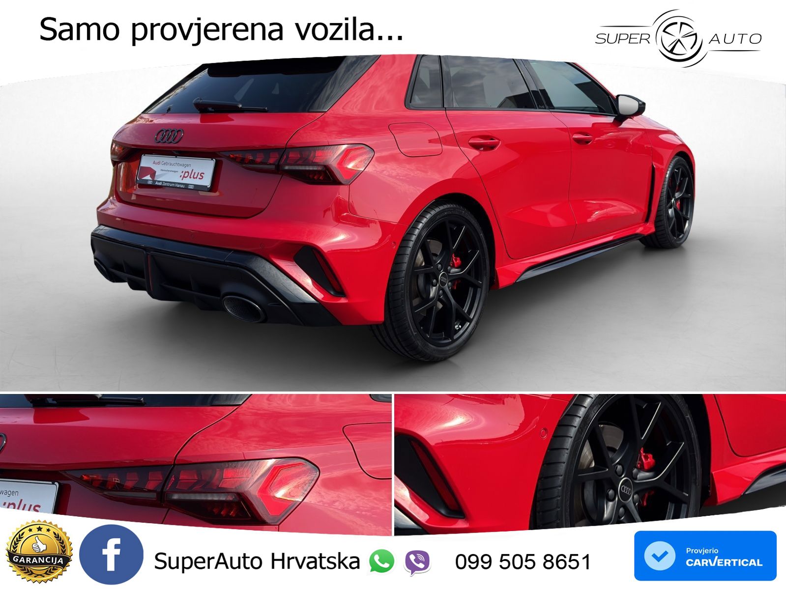 Audi RS3 Sedan 2.5 TFSI (400 KS) quattro S tronic LED+GR SJED+ACC