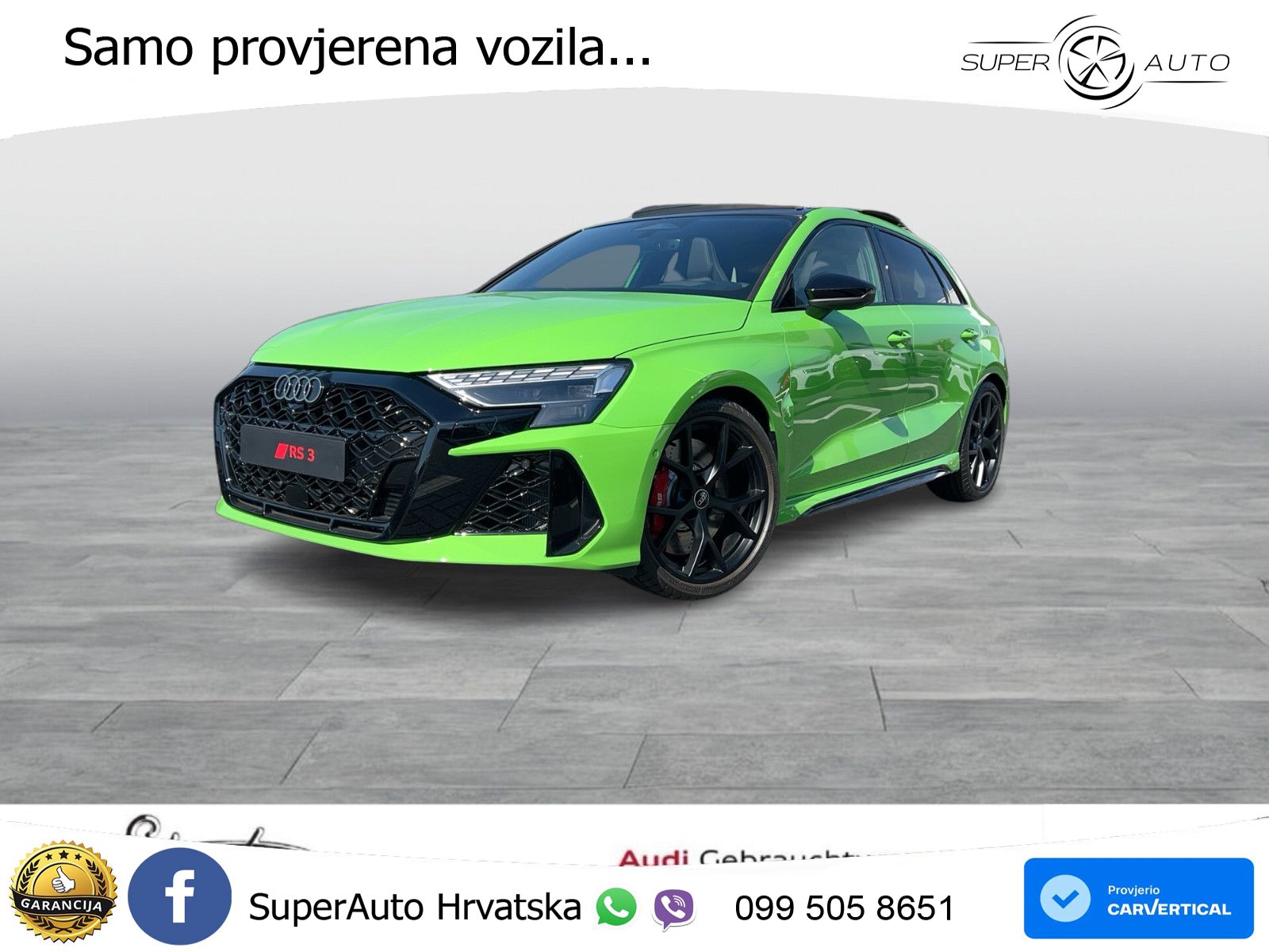 Audi RS3 Sedan 2.5 TFSI (400 KS) quattro S tronic LED+GR SJED+ACC
