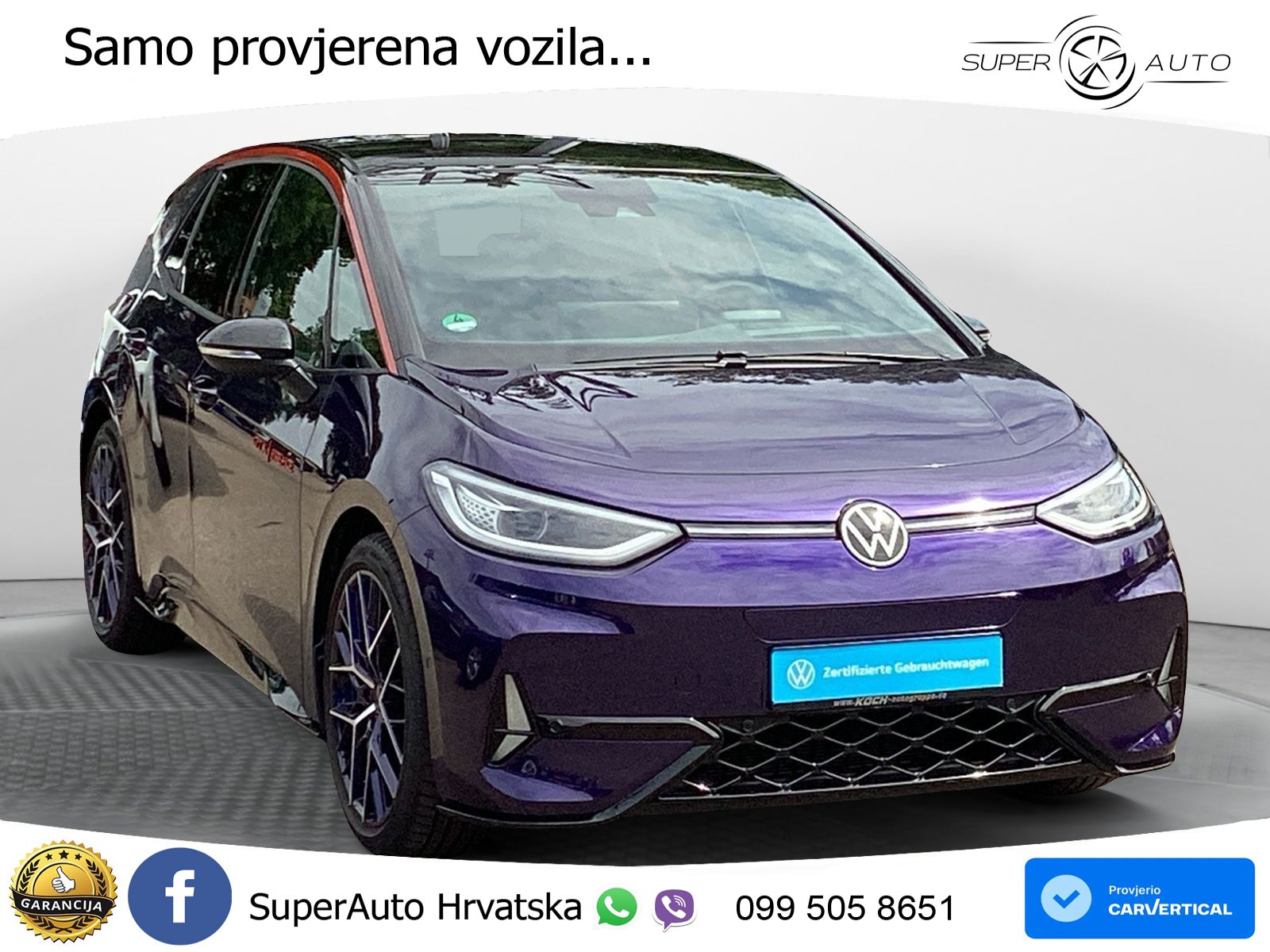 Volkswagen ID.3 GTX Performance 84 kWh (326 KS)