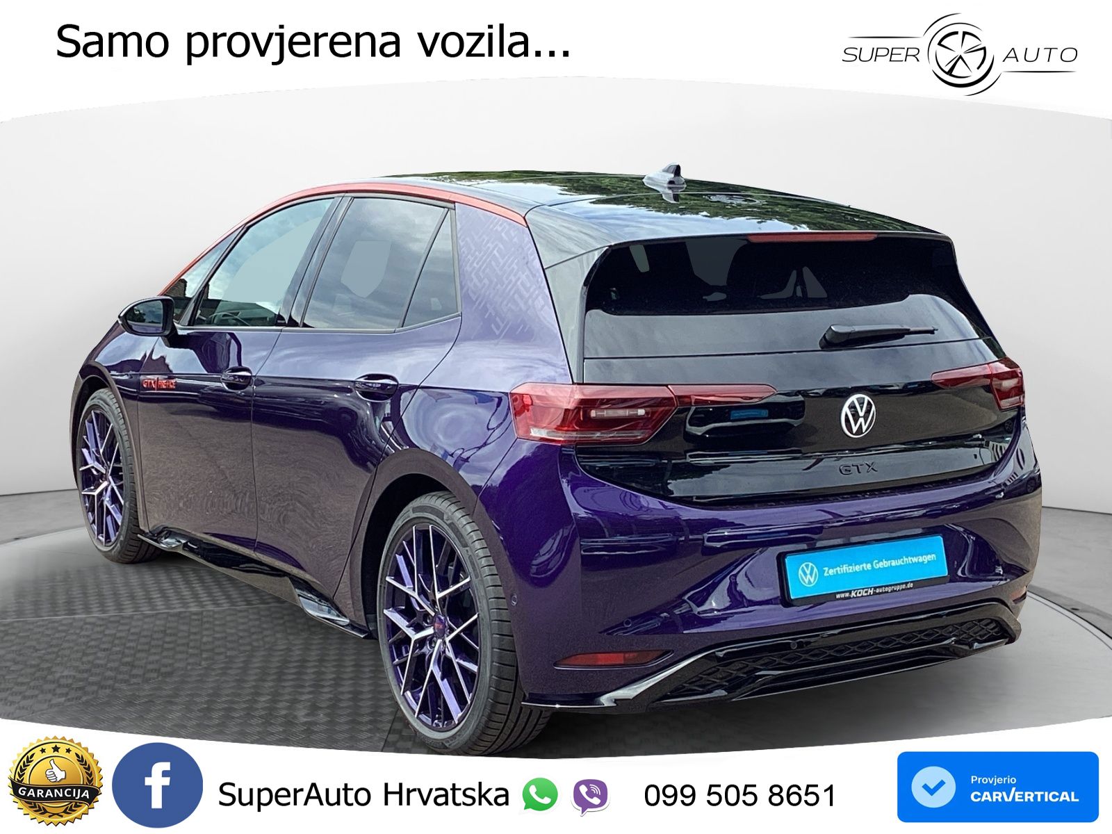 Volkswagen ID.3 GTX Performance 84 kWh (326 KS)