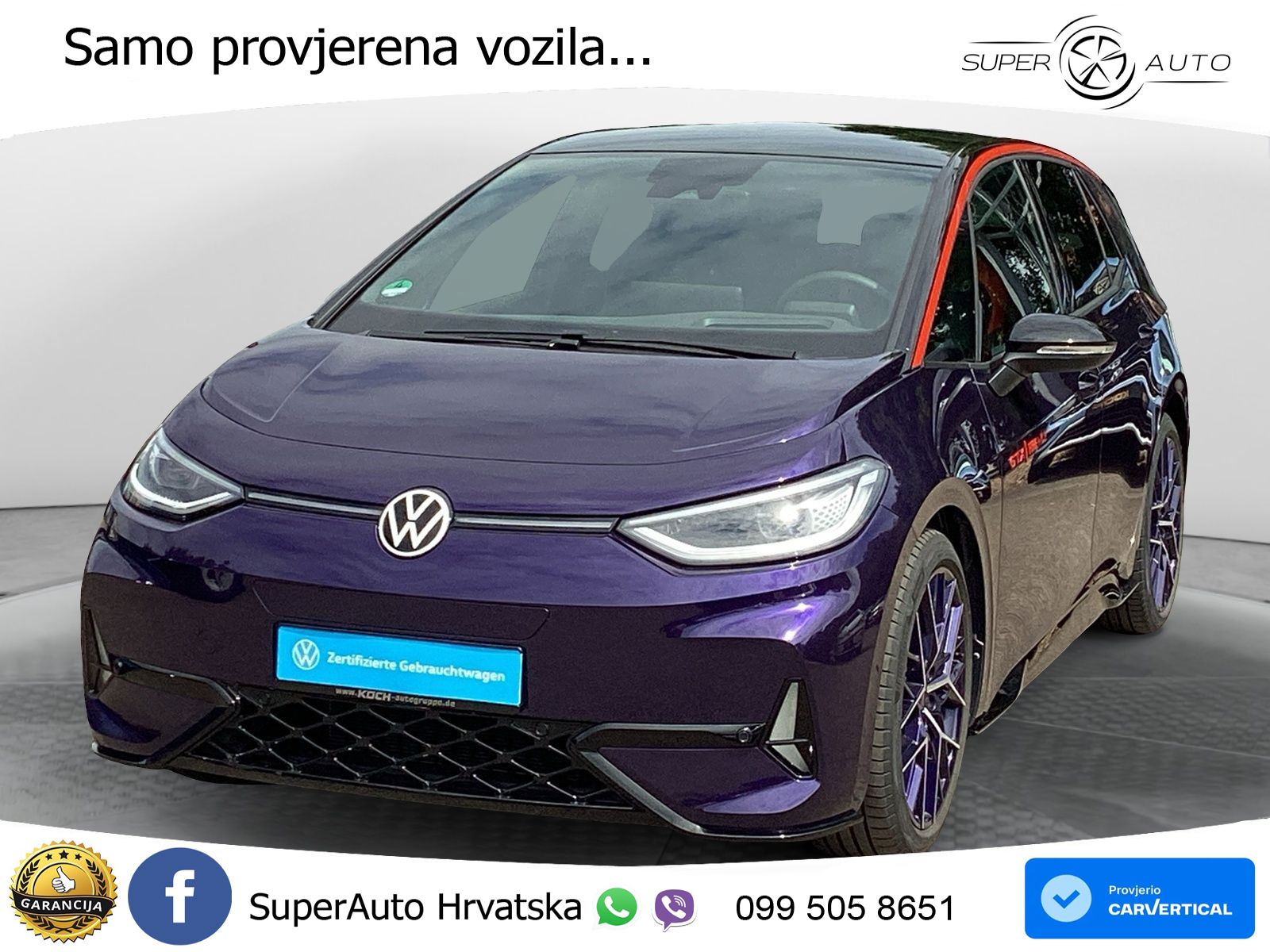 Volkswagen ID.3 GTX Performance 84 kWh (326 KS)