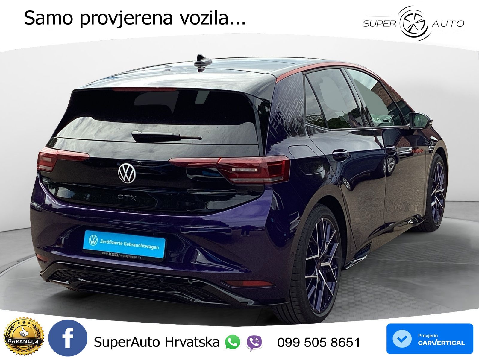 Volkswagen ID.3 GTX Performance 84 kWh (326 KS)
