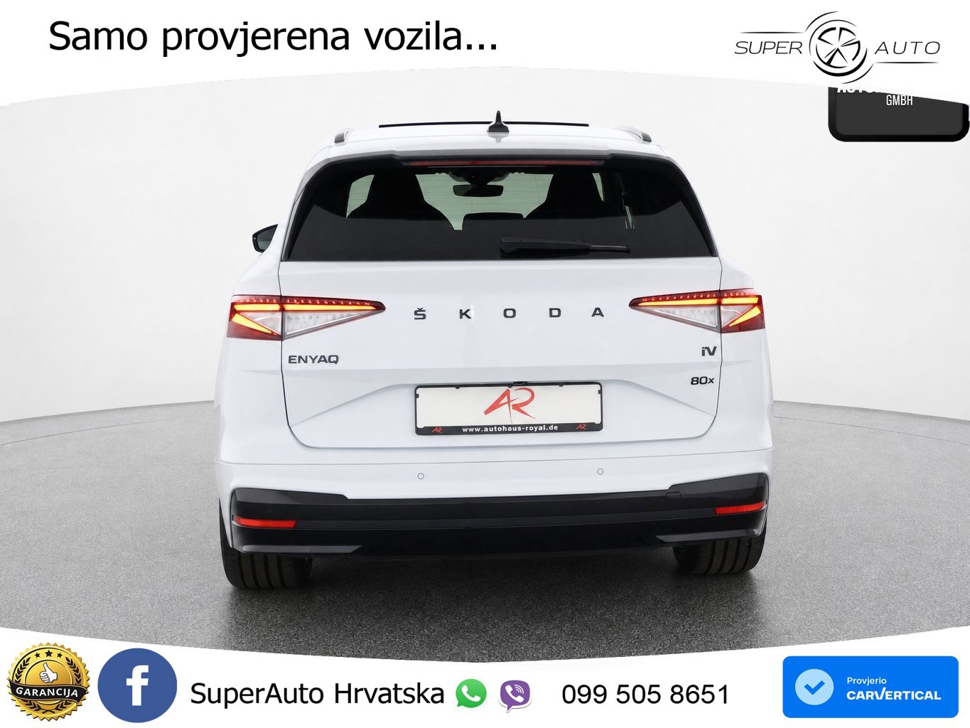 Škoda Enyaq iV 80x 82 kWh (265 KS) AWD SportLine LED+GR SJED+ACC