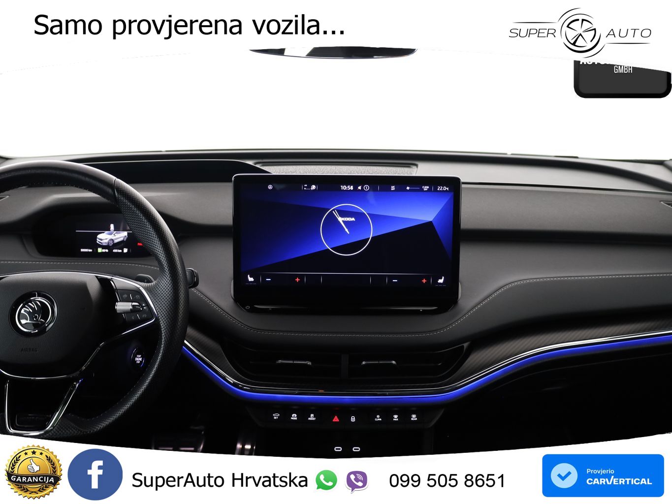 Škoda Enyaq iV 80x 82 kWh (265 KS) AWD SportLine LED+GR SJED+ACC