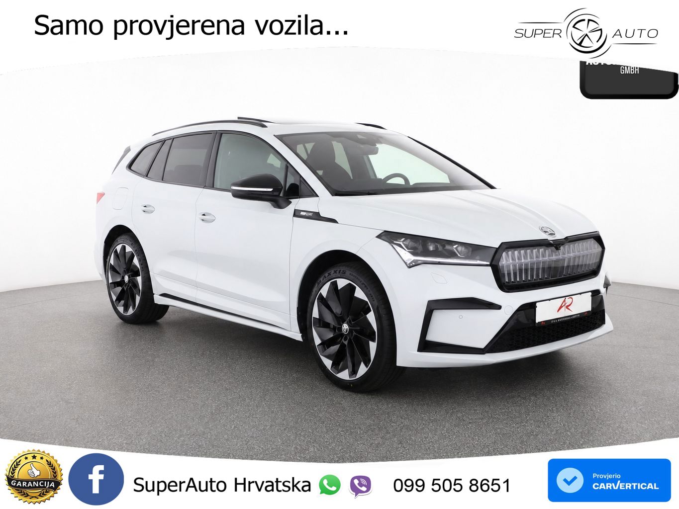 Škoda Enyaq iV 80x 82 kWh (265 KS) AWD SportLine LED+GR SJED+ACC