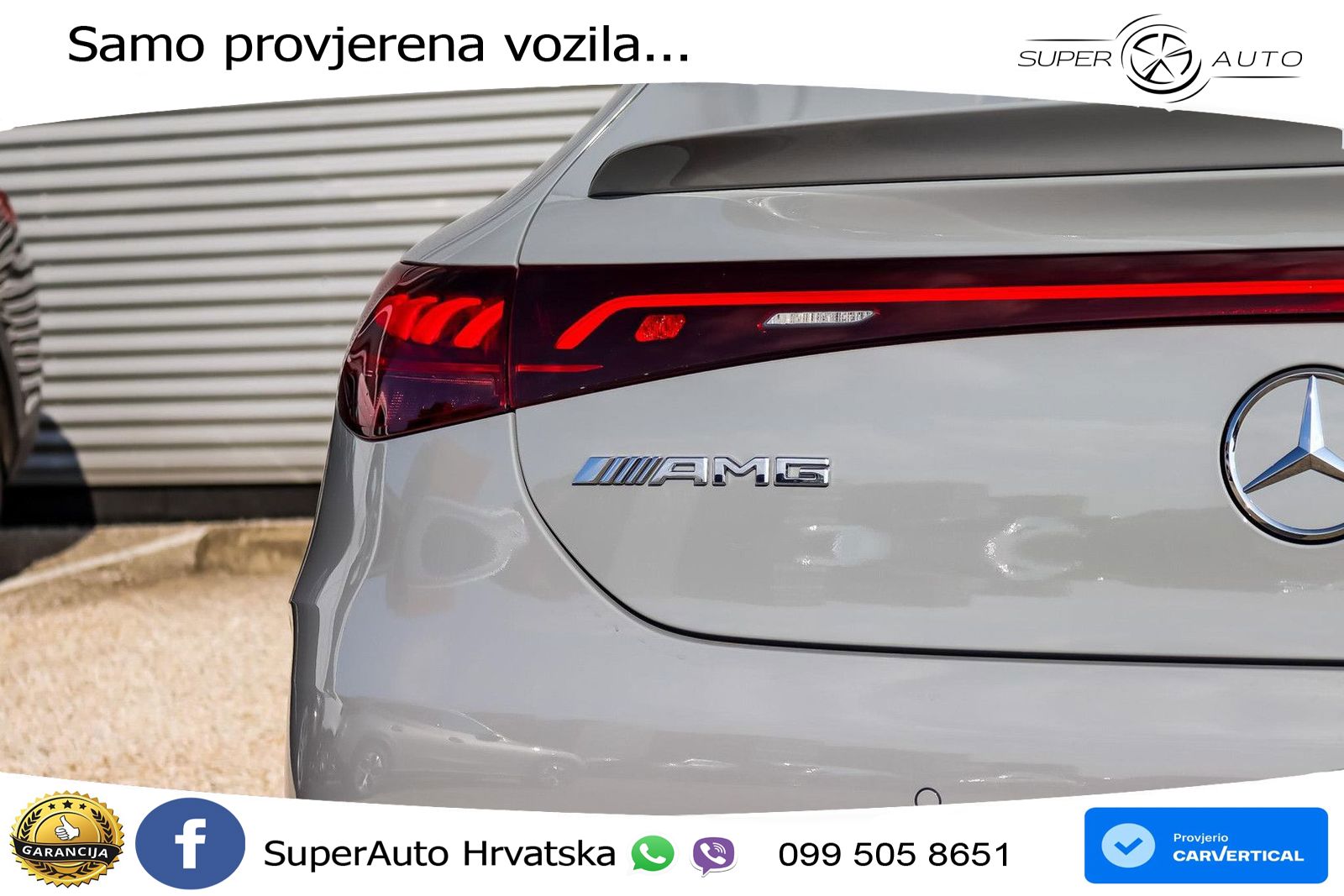 Mercedes EQE AMG 43 100 kWh (476 KS) 4MATIC ZRAČNI+ACC+GR SJED+KAM+PANO