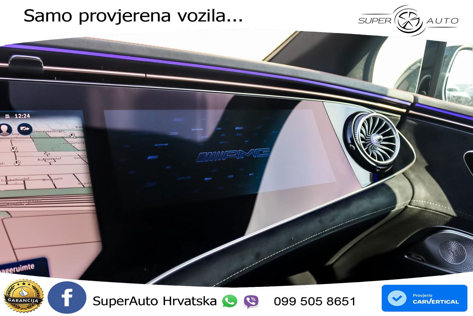 Mercedes EQE AMG 43 100 kWh (476 KS) 4MATIC ZRAČNI+ACC+GR SJED+KAM+PANO