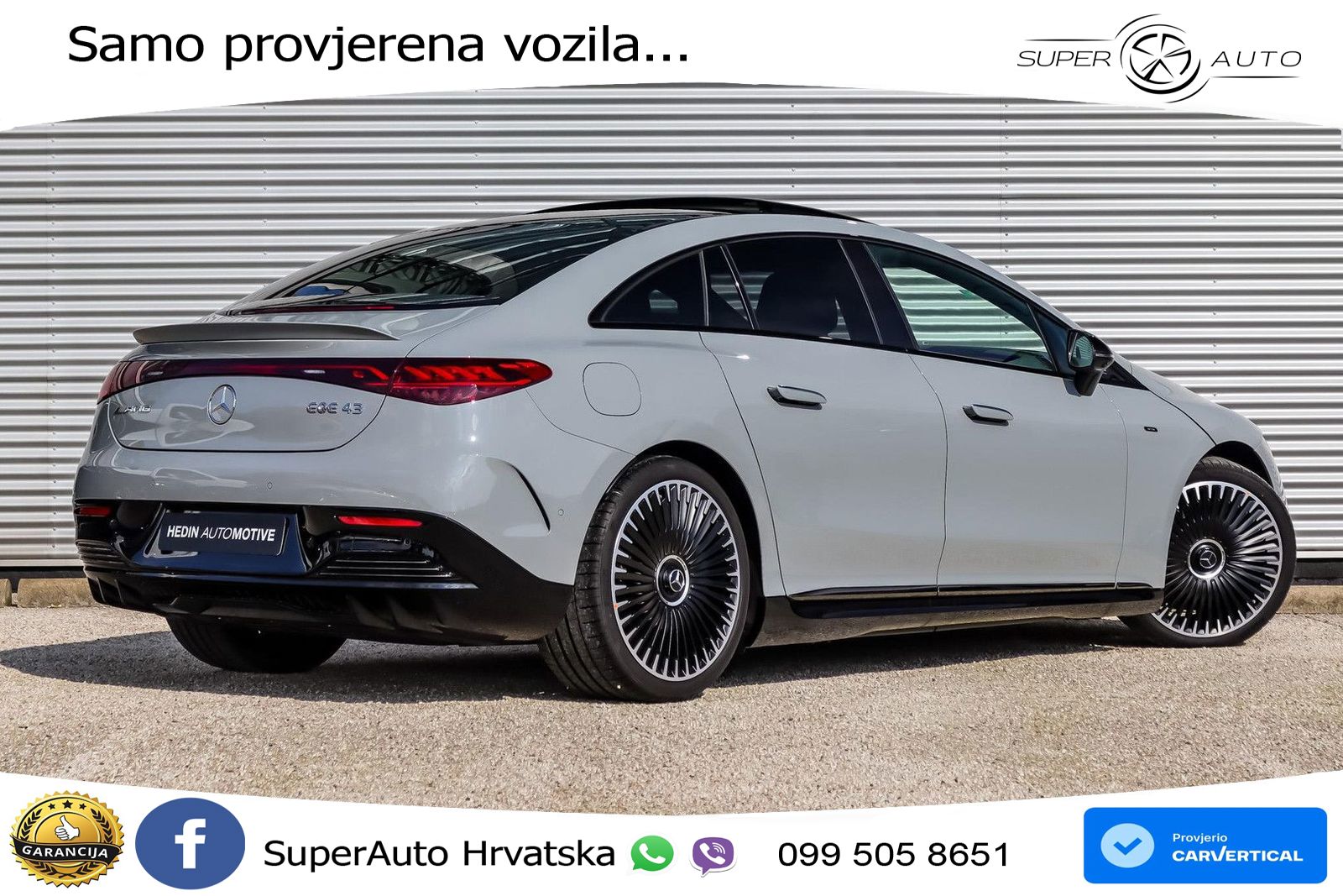 Mercedes EQE AMG 43 100 kWh (476 KS) 4MATIC ZRAČNI+ACC+GR SJED+KAM+PANO