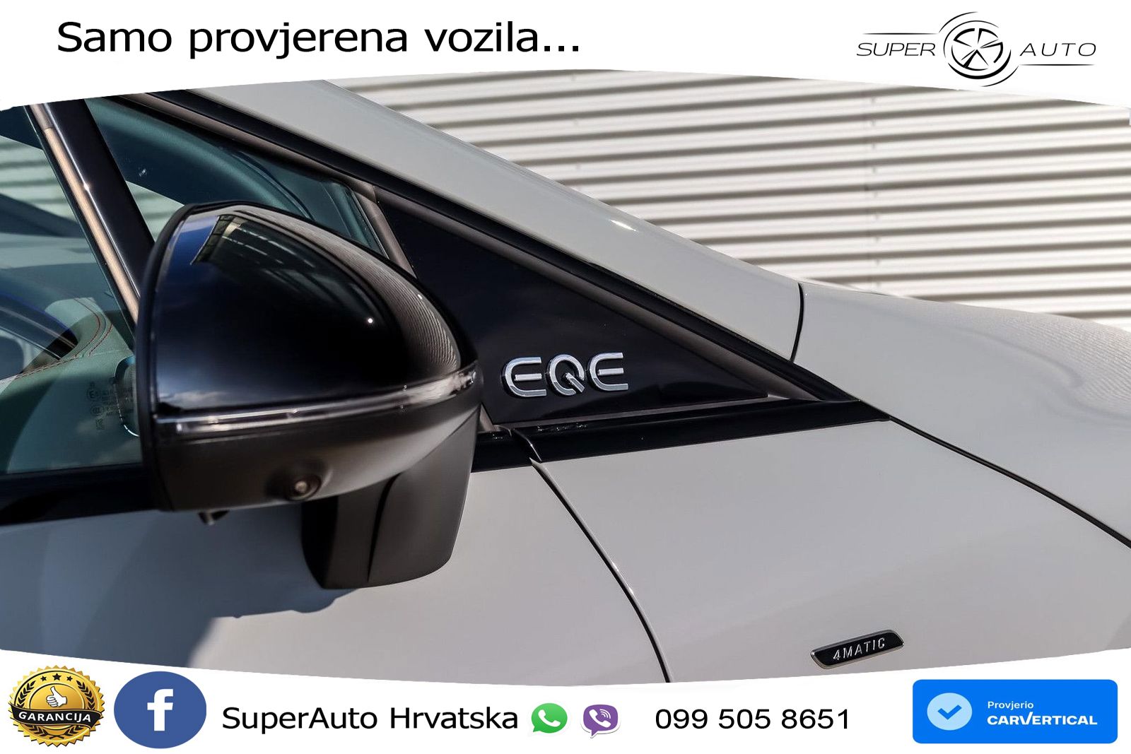 Mercedes EQE AMG 43 100 kWh (476 KS) 4MATIC ZRAČNI+ACC+GR SJED+KAM+PANO