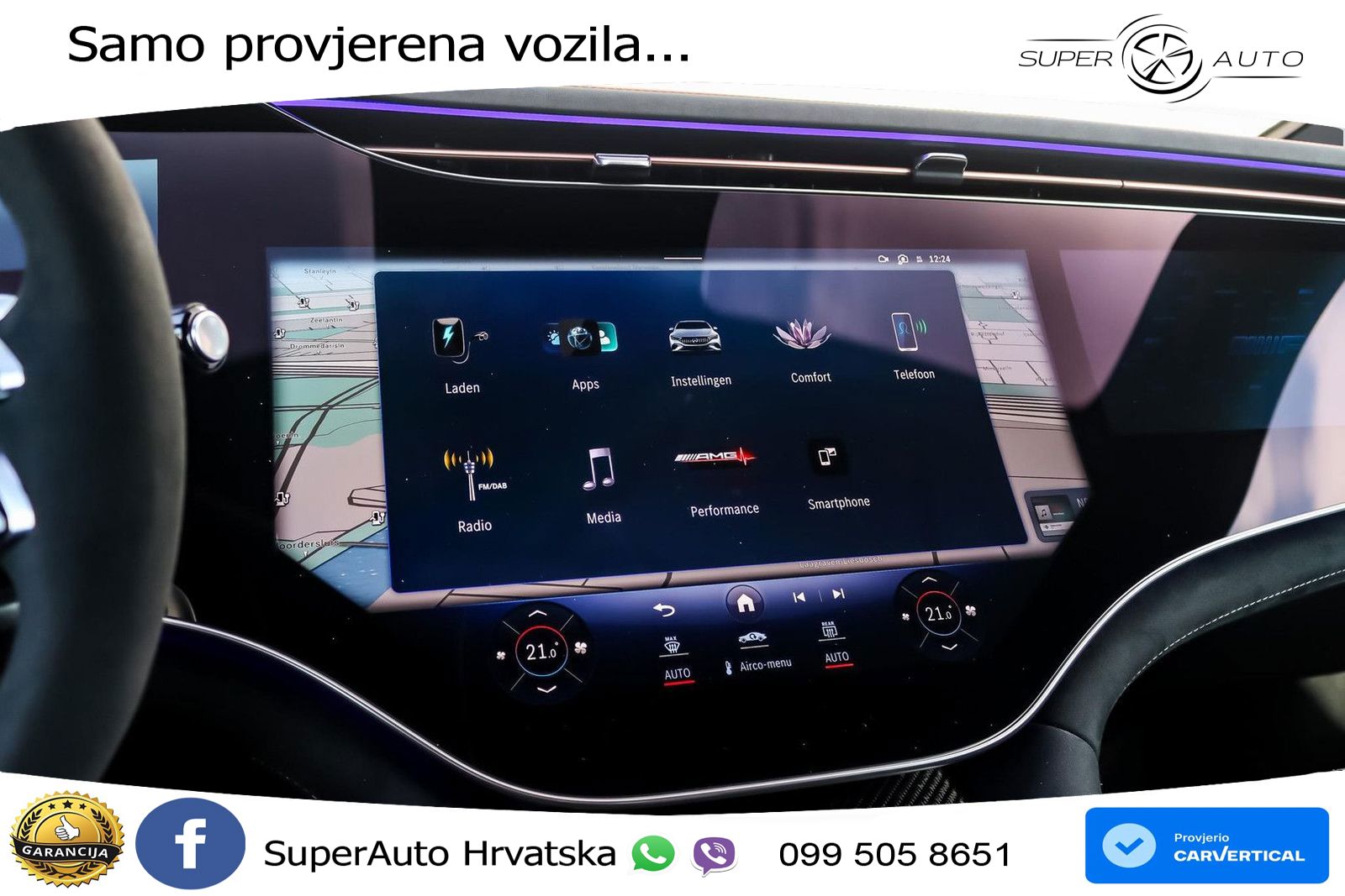 Mercedes EQE AMG 43 100 kWh (476 KS) 4MATIC ZRAČNI+ACC+GR SJED+KAM+PANO