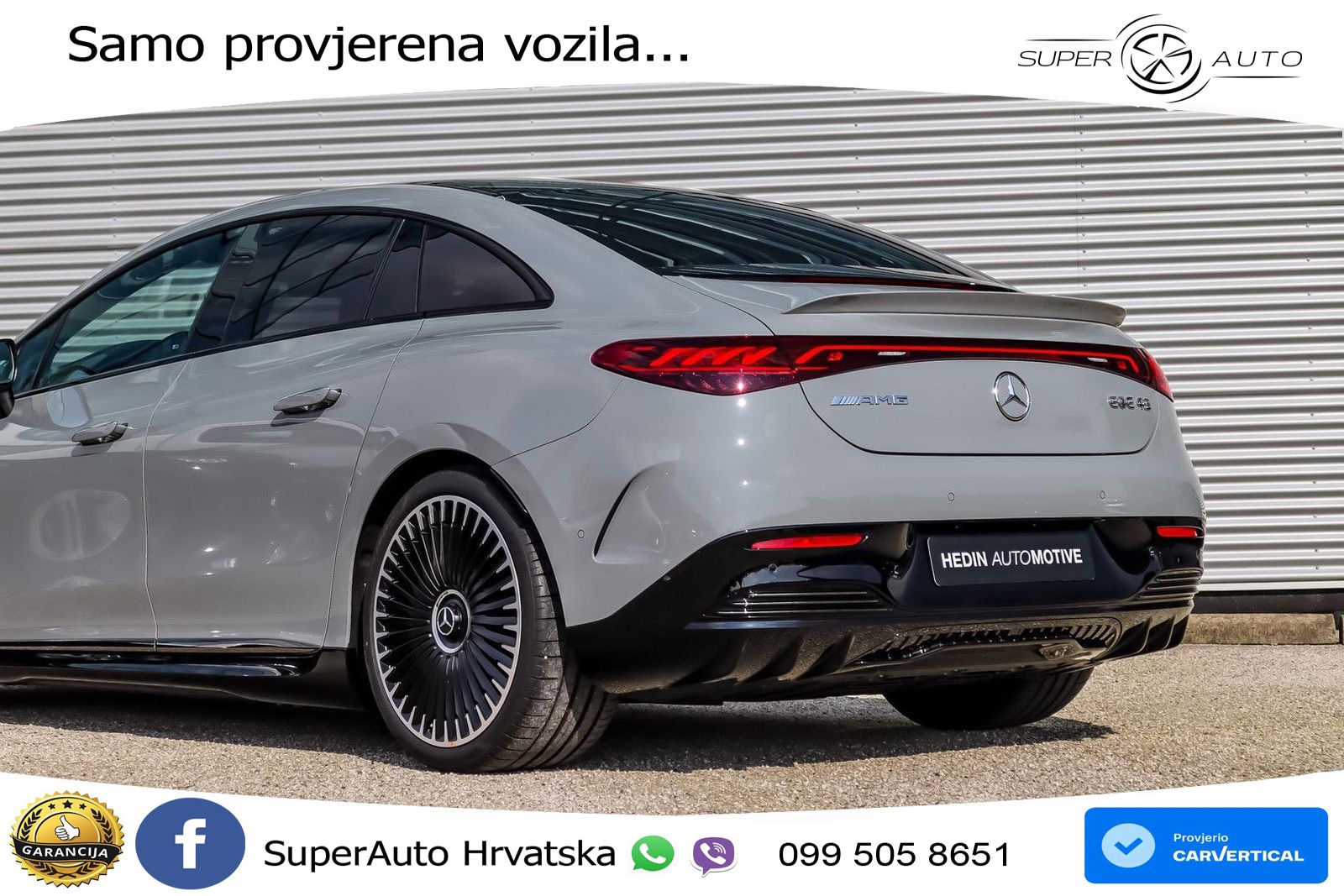Mercedes EQE AMG 43 100 kWh (476 KS) 4MATIC ZRAČNI+ACC+GR SJED+KAM+PANO